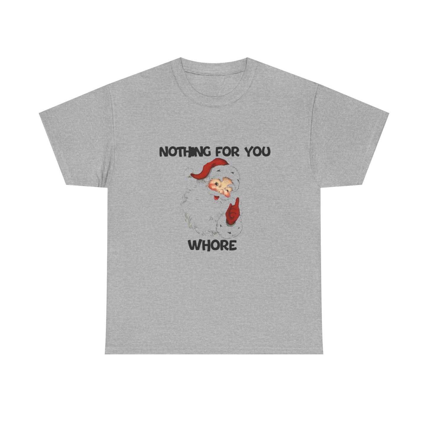 Funny Santa Claus Tee, Unisex Heavy Cotton Tee, Holiday Humor Shirt, Christmas Gift for Friends, Casual Wear