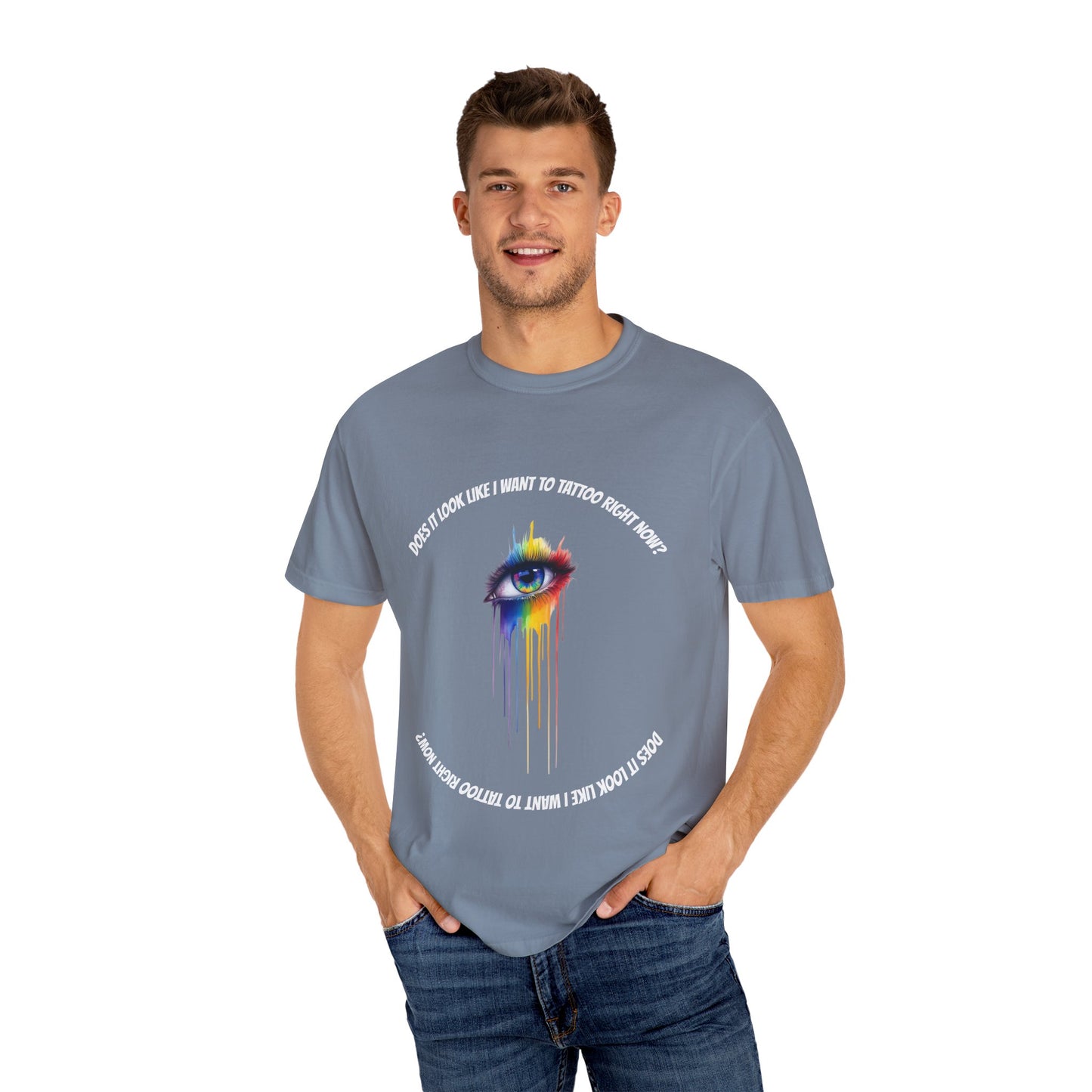Vibrant Eye Art T-Shirt | Unisex Garment-Dyed Tee, Artistic Apparel, Colorful Fashion, Unique Gift, Everyday Wear