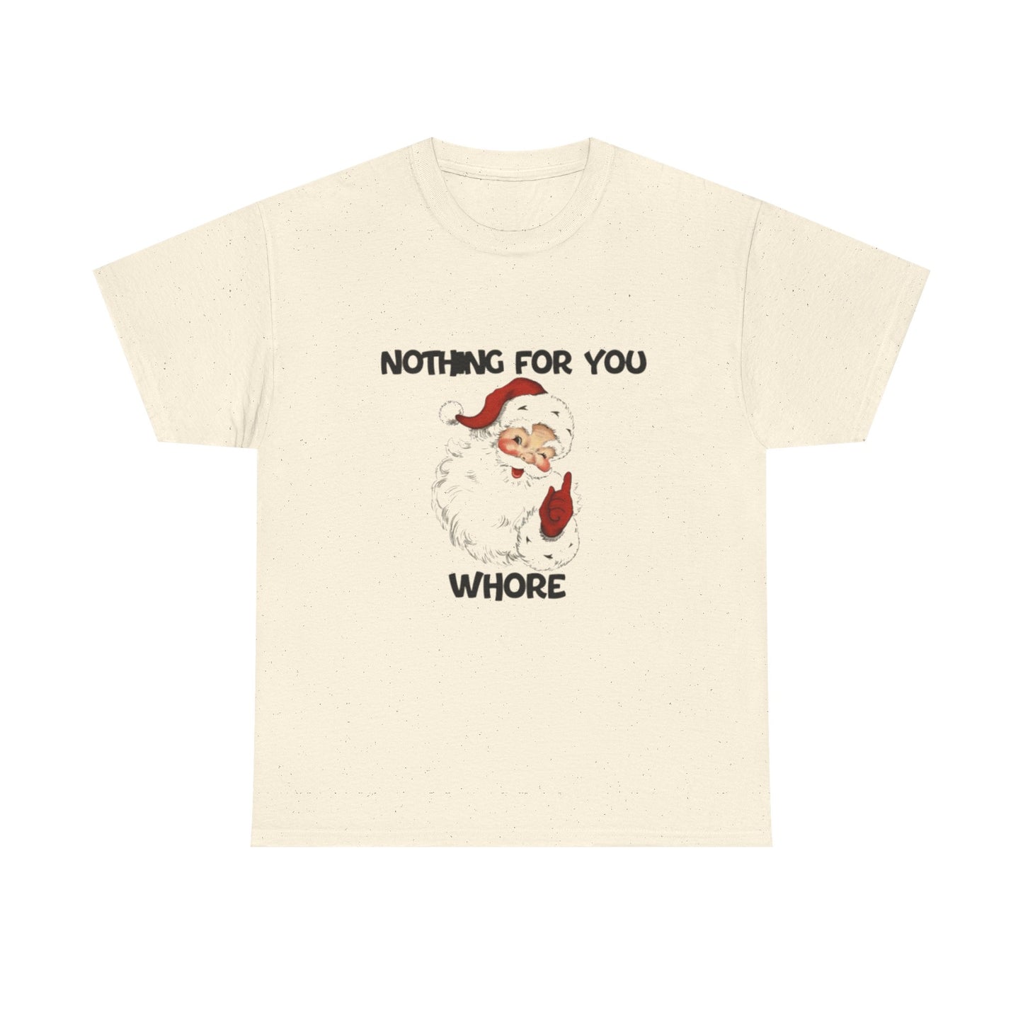 Funny Santa Claus Tee, Unisex Heavy Cotton Tee, Holiday Humor Shirt, Christmas Gift for Friends, Casual Wear