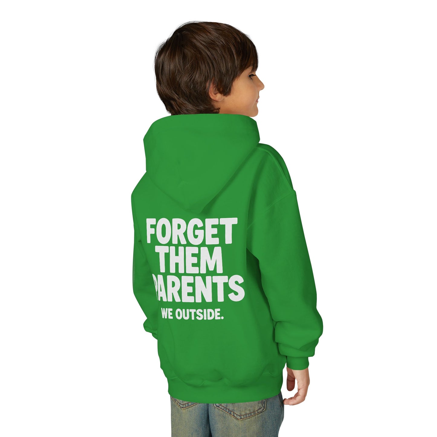 Youth Hoodie - Forget Them Parents, Funny Sweatshirt, Kids Hoodie, Outdoor Adventure, Gift for Teens, Casual Wear