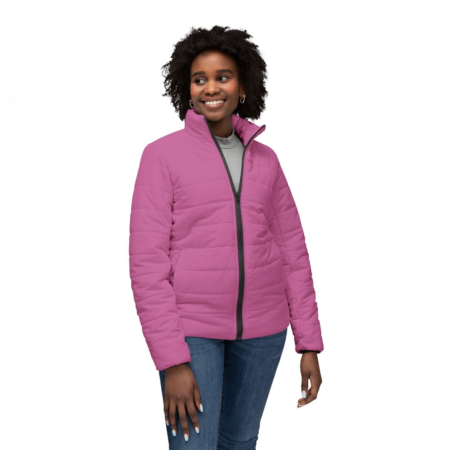 Women’s Fun Puffer Jacket, Quirky Outerwear, Trendy Winter Apparel, Casual Fashion, Gift for Her, Party Jacket