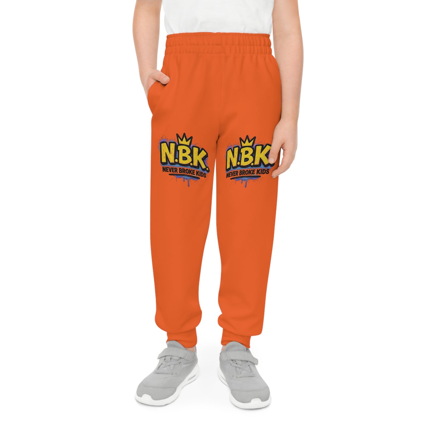 Youth Joggers with N.B.K. Design | Trendy Kids Loungewear for Play, Sports, Birthday Gift, Family Outings, and Everyday Comfort