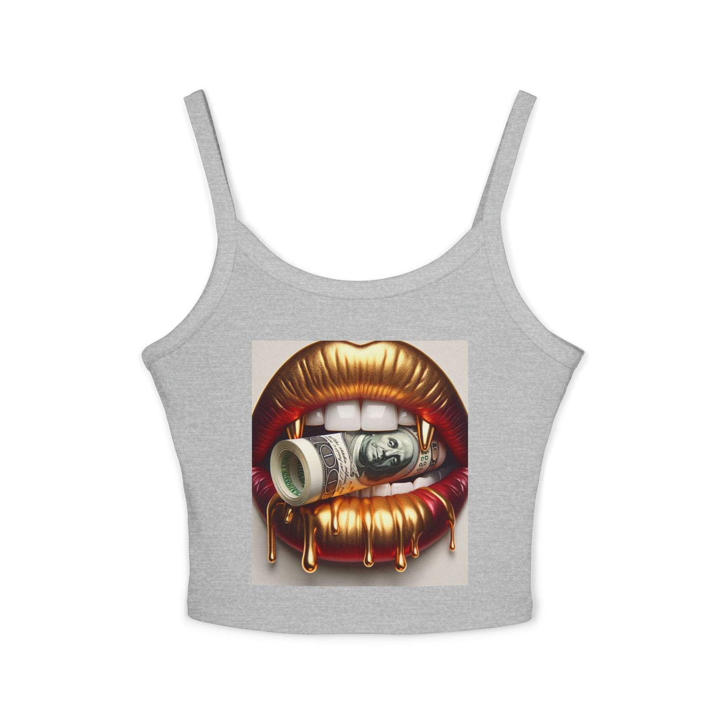 Bold Statement Women's Spaghetti Strap Tank Top, Graphic Tank, Summer Outfit, Party Wear, Streetwear Essential