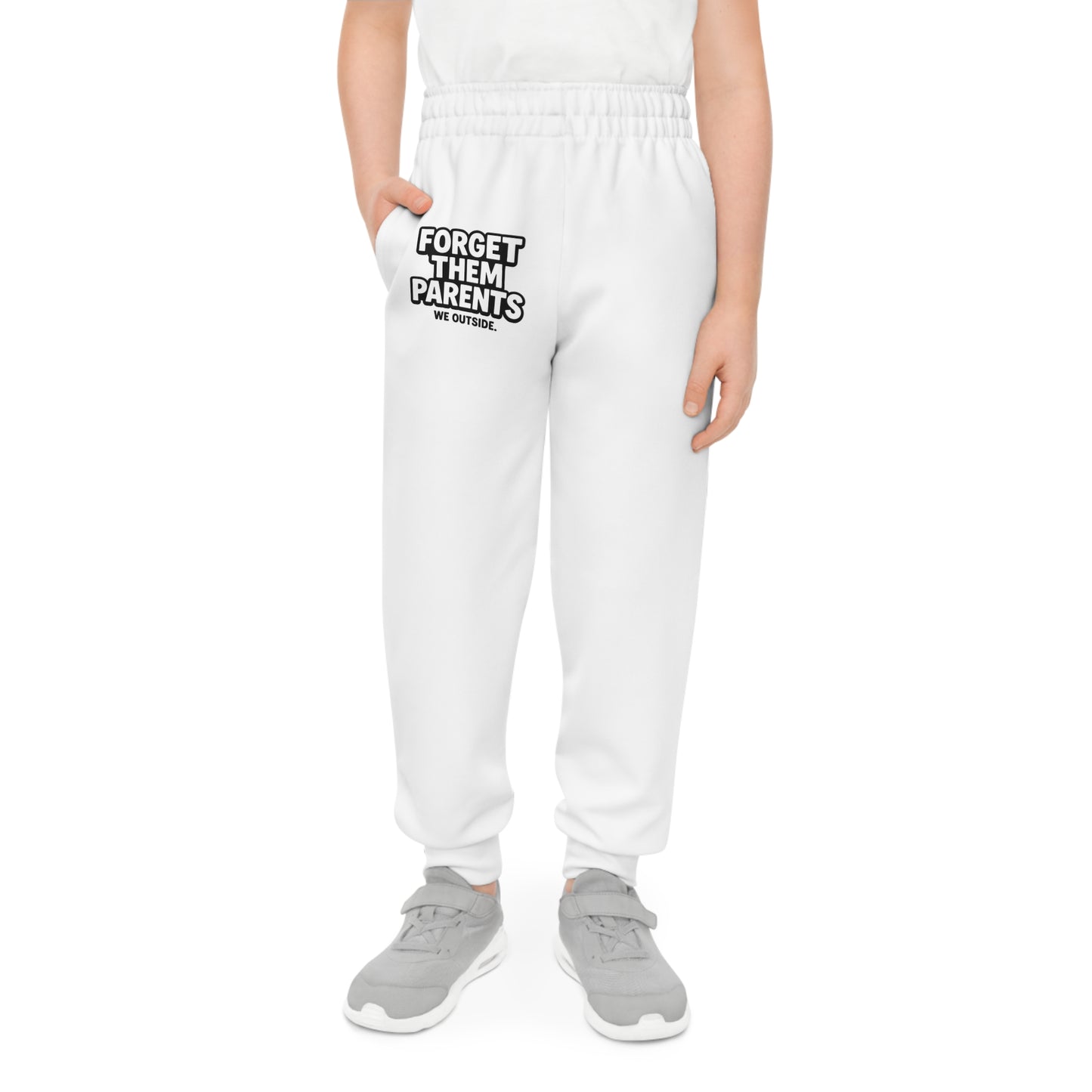 Youth Joggers with Fun Slogan, Trendy Activewear for Kids, Comfortable Sports Pants, Perfect for Everyday Wear, Great Gift for Birthdays