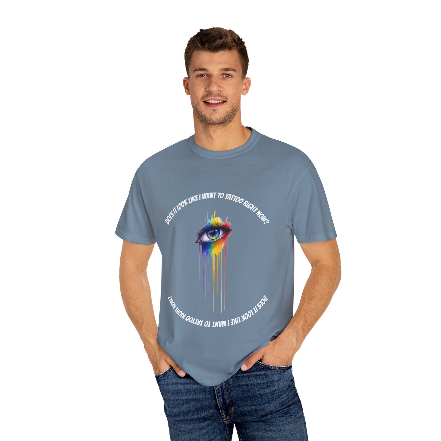 Vibrant Eye Art T-Shirt | Unisex Garment-Dyed Tee, Artistic Apparel, Colorful Fashion, Unique Gift, Everyday Wear