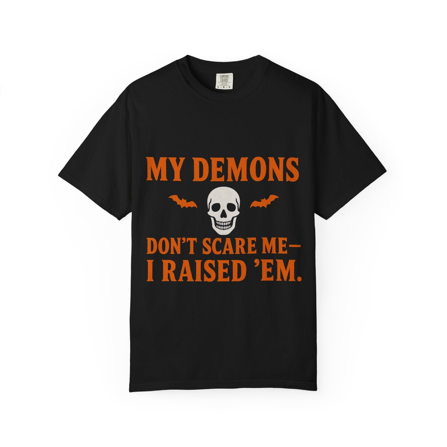Halloween Themed Unisex T-Shirt with Bats and Humor