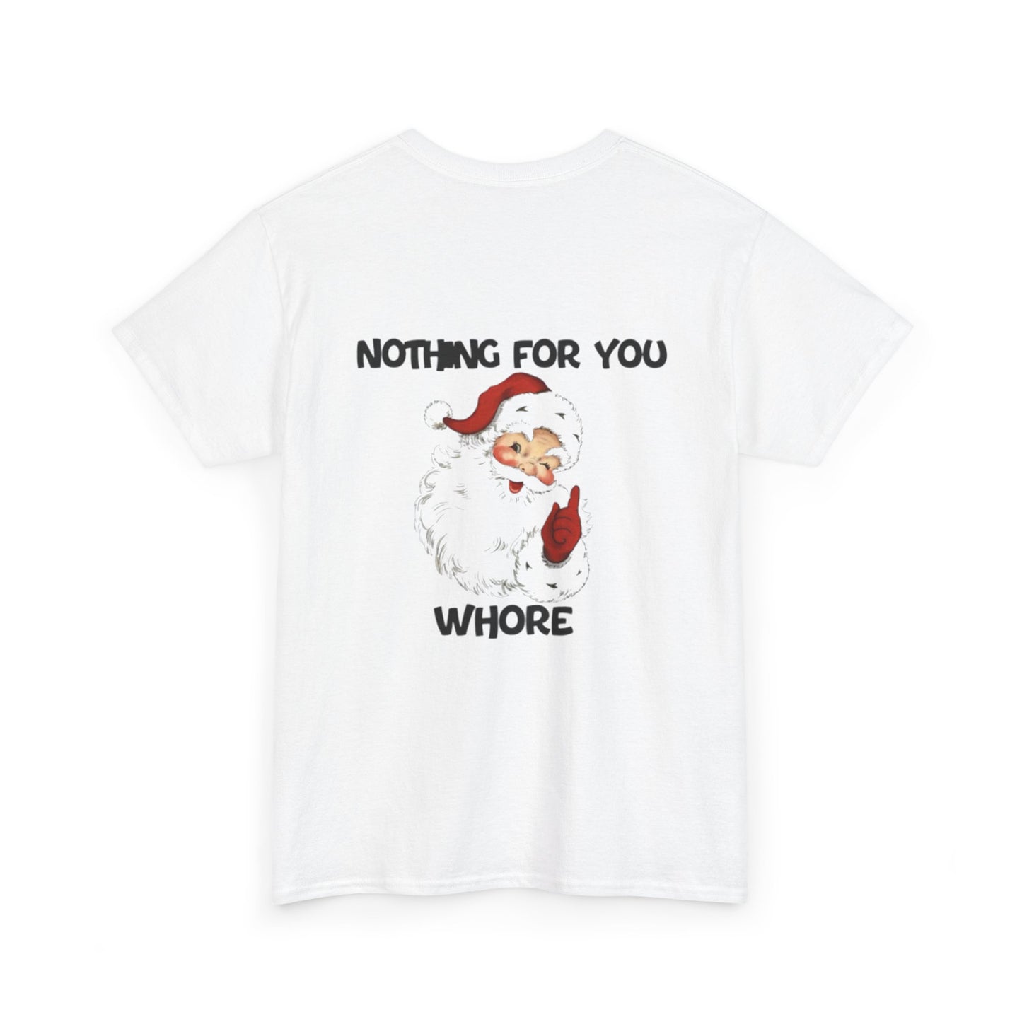 Funny Santa Claus Tee, Unisex Heavy Cotton Tee, Holiday Humor Shirt, Christmas Gift for Friends, Casual Wear