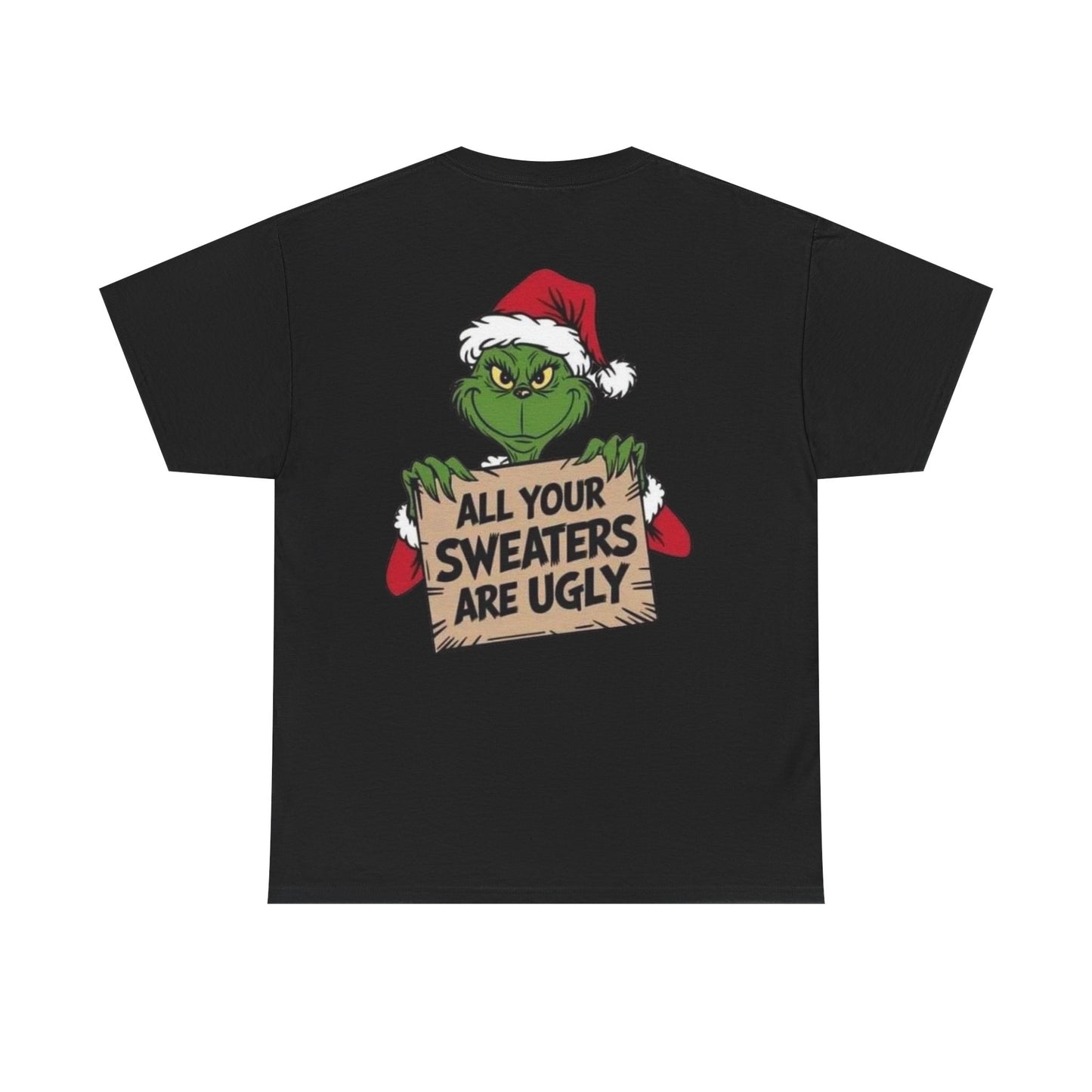 Grinchmas Ugly Sweater Tee, Christmas T-Shirt, Holiday Gift, Funny Tee, Unisex Cotton Shirt, Christmas Party, Grinch Lovers