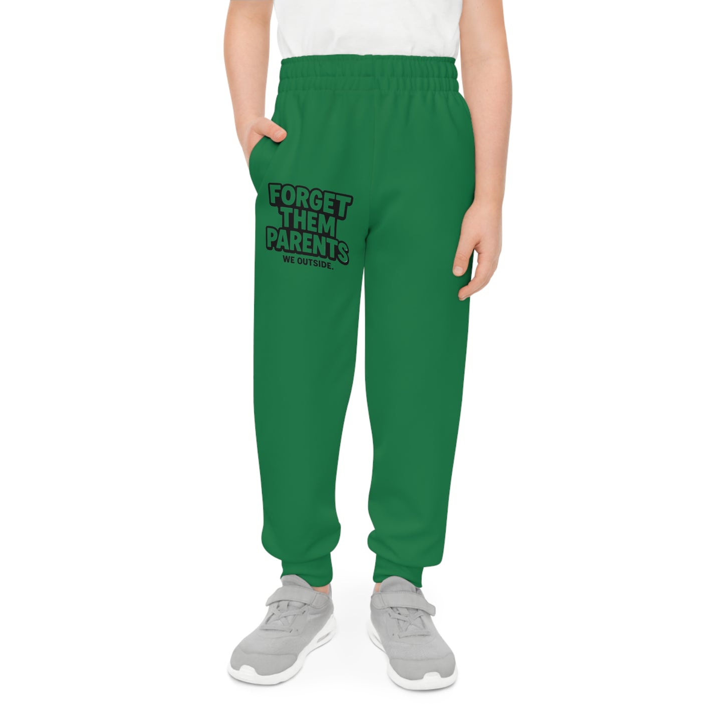 Youth Joggers with Fun Saying, Stylish Kids Workout Pants, Comfortable Jogging Bottoms, Perfect for Playtime and Sports