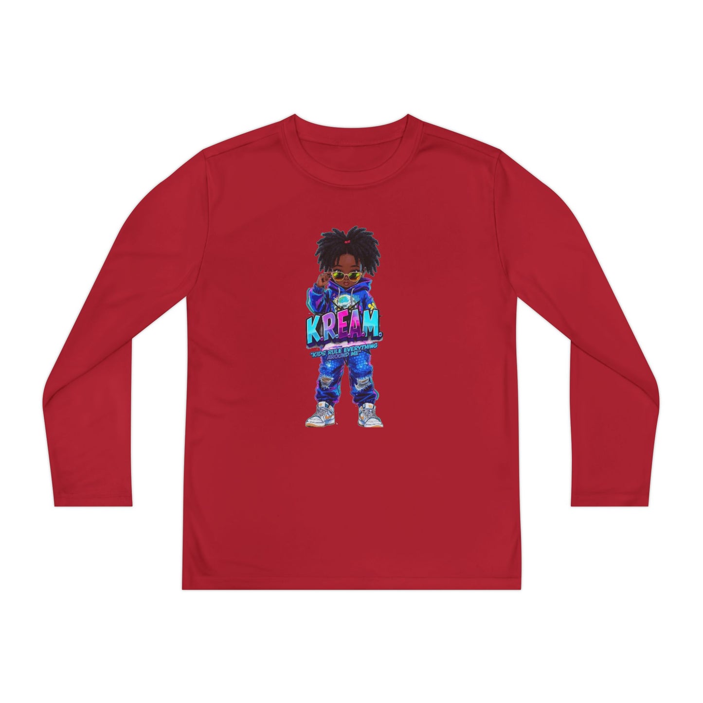 Youth Long Sleeve Tee for Trendy Kids, Cool Graphic Tee, Perfect for Birthdays, Playdates, School Events, Unique Gift Idea