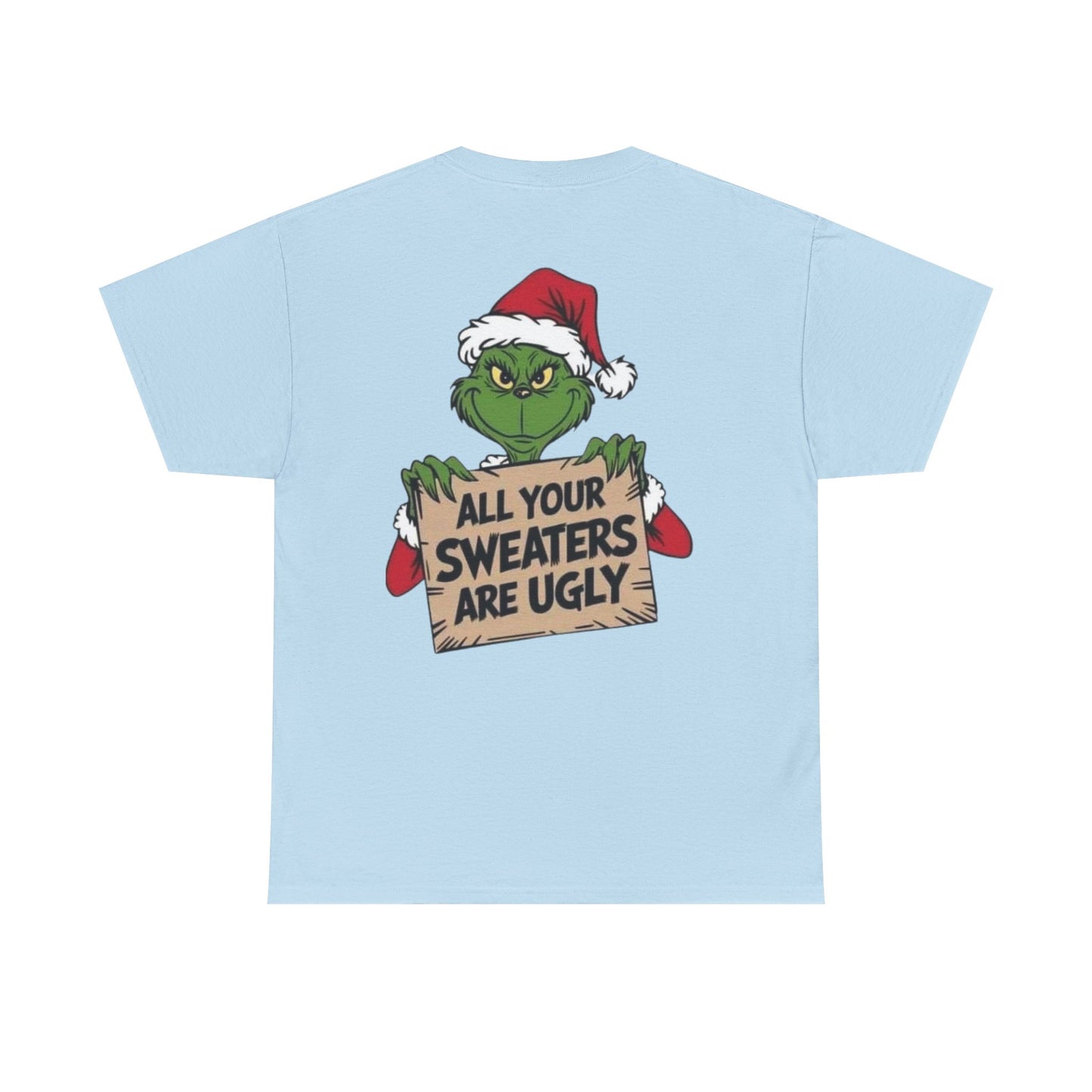 Grinchmas Ugly Sweater Tee, Christmas T-Shirt, Holiday Gift, Funny Tee, Unisex Cotton Shirt, Christmas Party, Grinch Lovers