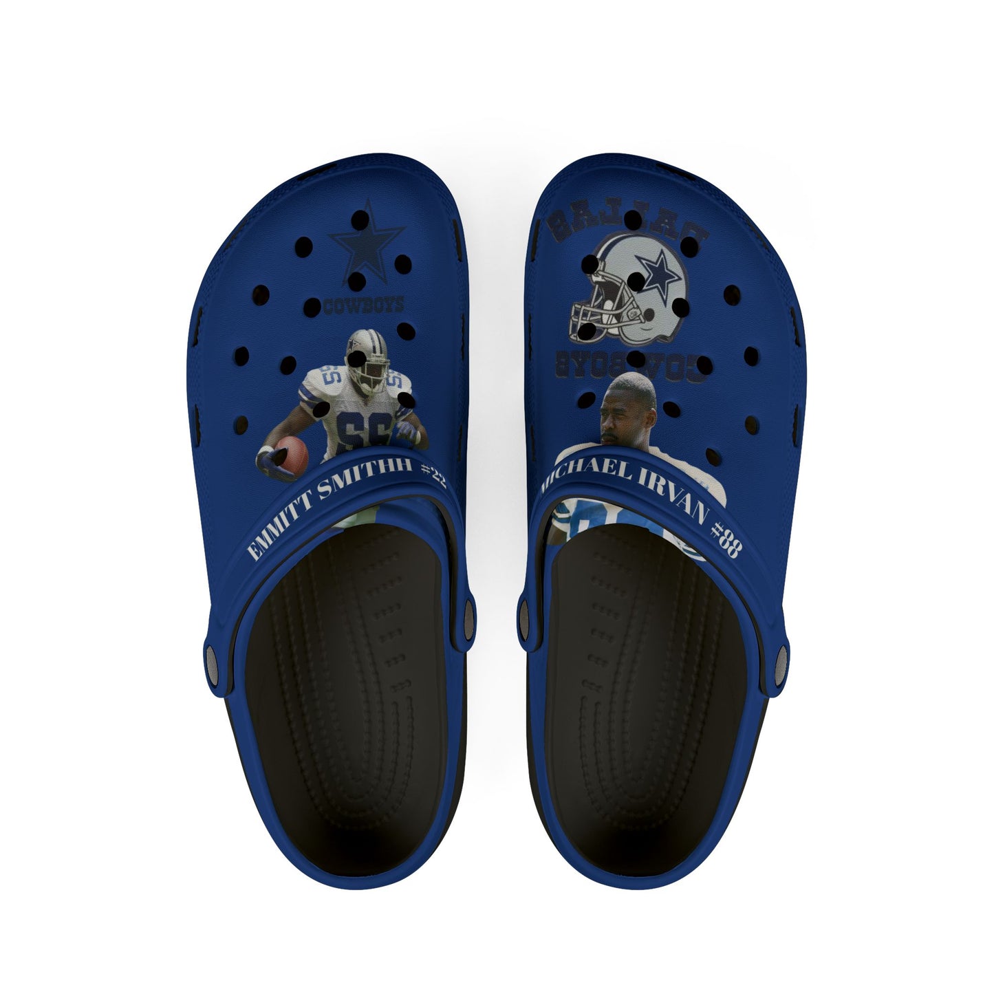 Cowboys EVA Foam Rubber Shoes with Team Spirit, Comfortable Slip-On Clogs, Perfect for Game Days, Casual Wear, Gifts for Fans