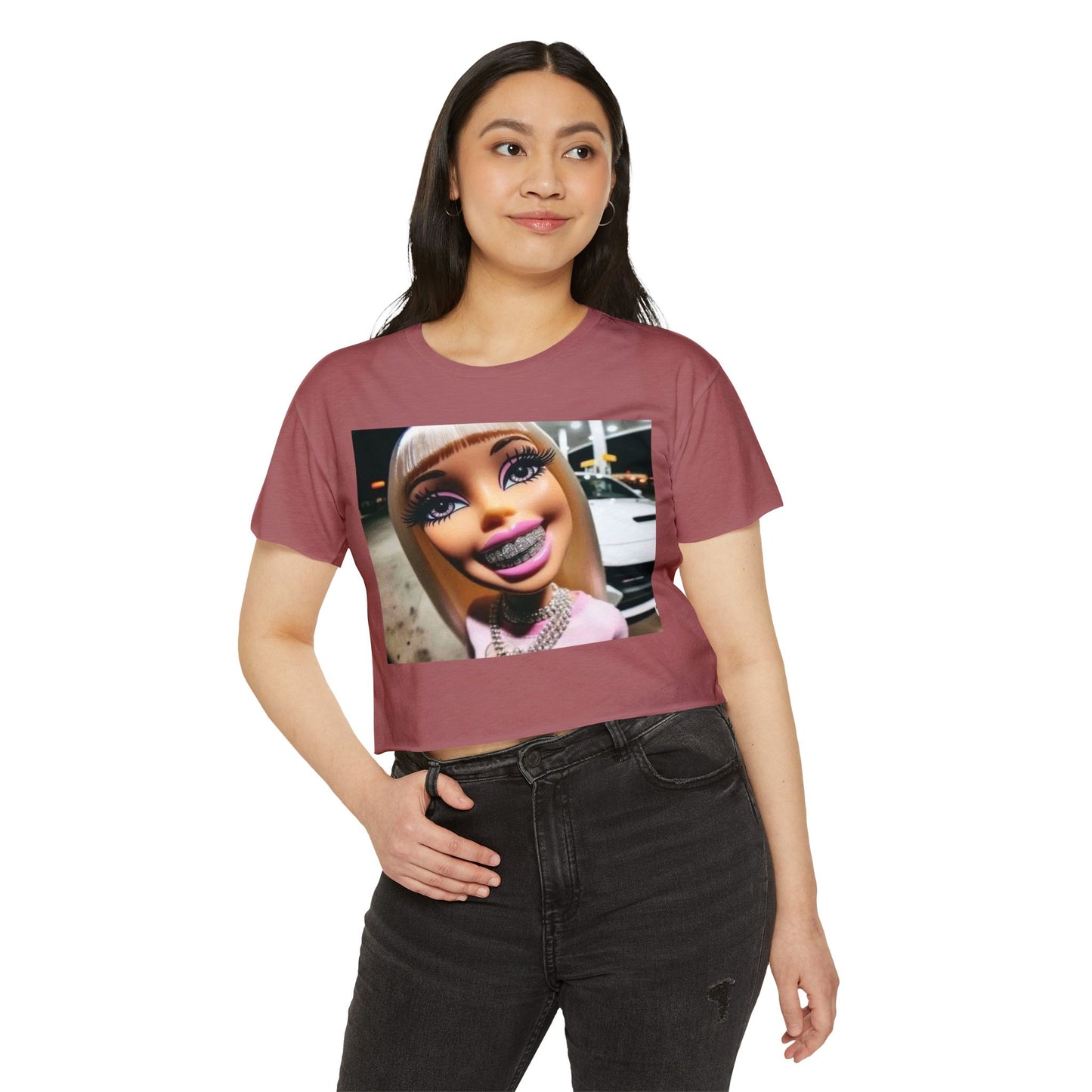 Trendy Women's Festival Crop Top, Cute Party Shirt, Summer Vibes Tee, Casual Summer Fashion, Festival Style Clothing