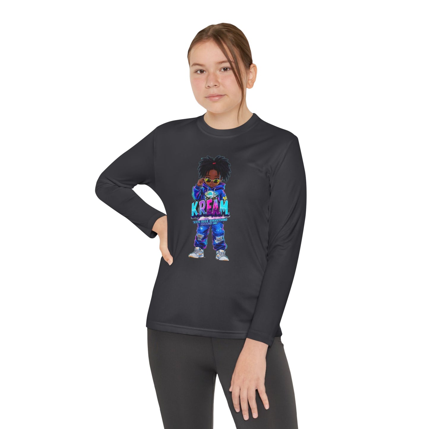 Youth Long Sleeve Tee for Trendy Kids, Cool Graphic Tee, Perfect for Birthdays, Playdates, School Events, Unique Gift Idea