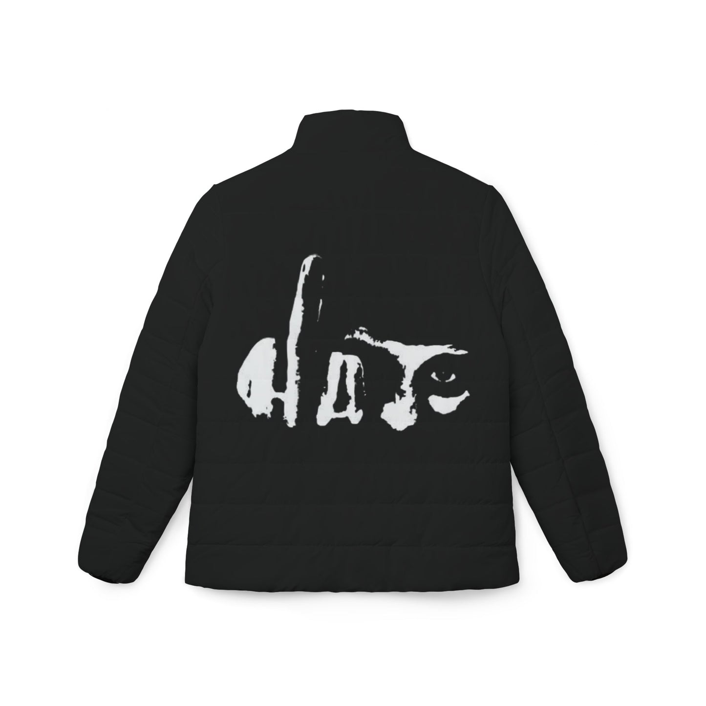 Stylish Women’s Puffer Jacket with Bold Design, Fashion Outerwear, Cold Weather Essential, Trendy Gift for Her, Unique Layering Piece