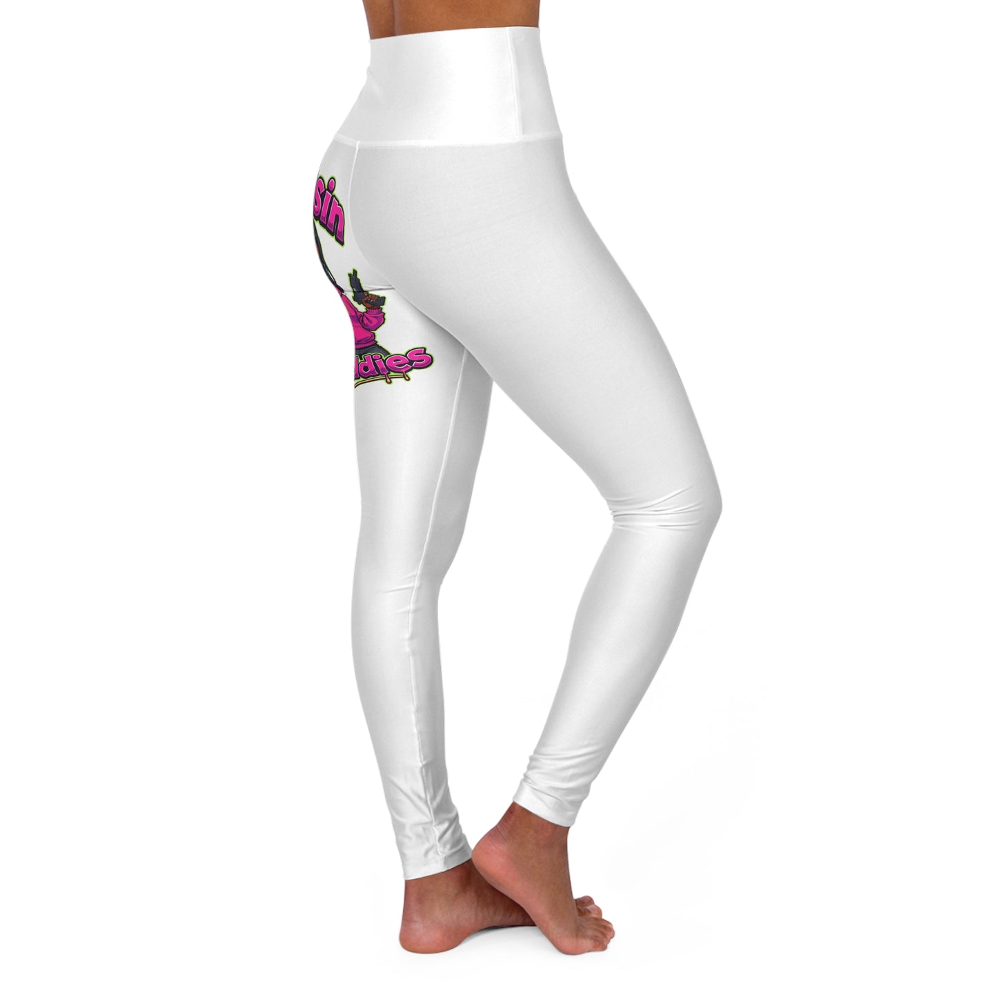 Stylish High Waisted Yoga Leggings, Fitness Apparel, Activewear, Unique Leggings, Workout Gear, Gift for Wellness Enthusiasts