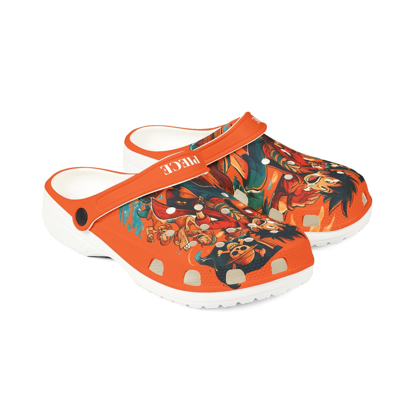One Piece EVA Foam Shoes, Cartoon Clogs, Anime Footwear, Perfect for Travel, Summer, Everyday Wear