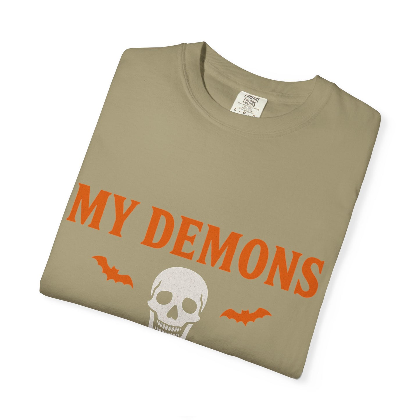 Halloween Themed Unisex T-Shirt with Bats and Humor