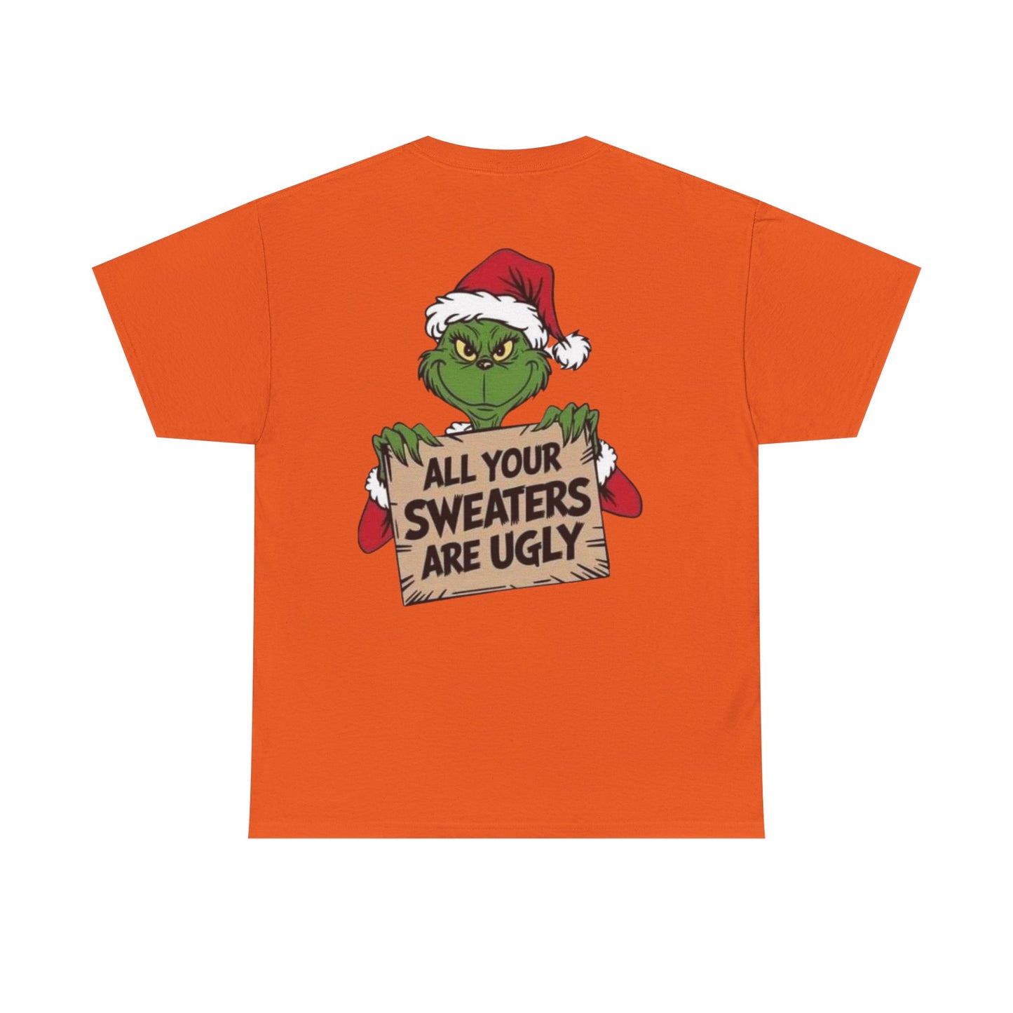 Grinchmas Ugly Sweater Tee, Christmas T-Shirt, Holiday Gift, Funny Tee, Unisex Cotton Shirt, Christmas Party, Grinch Lovers