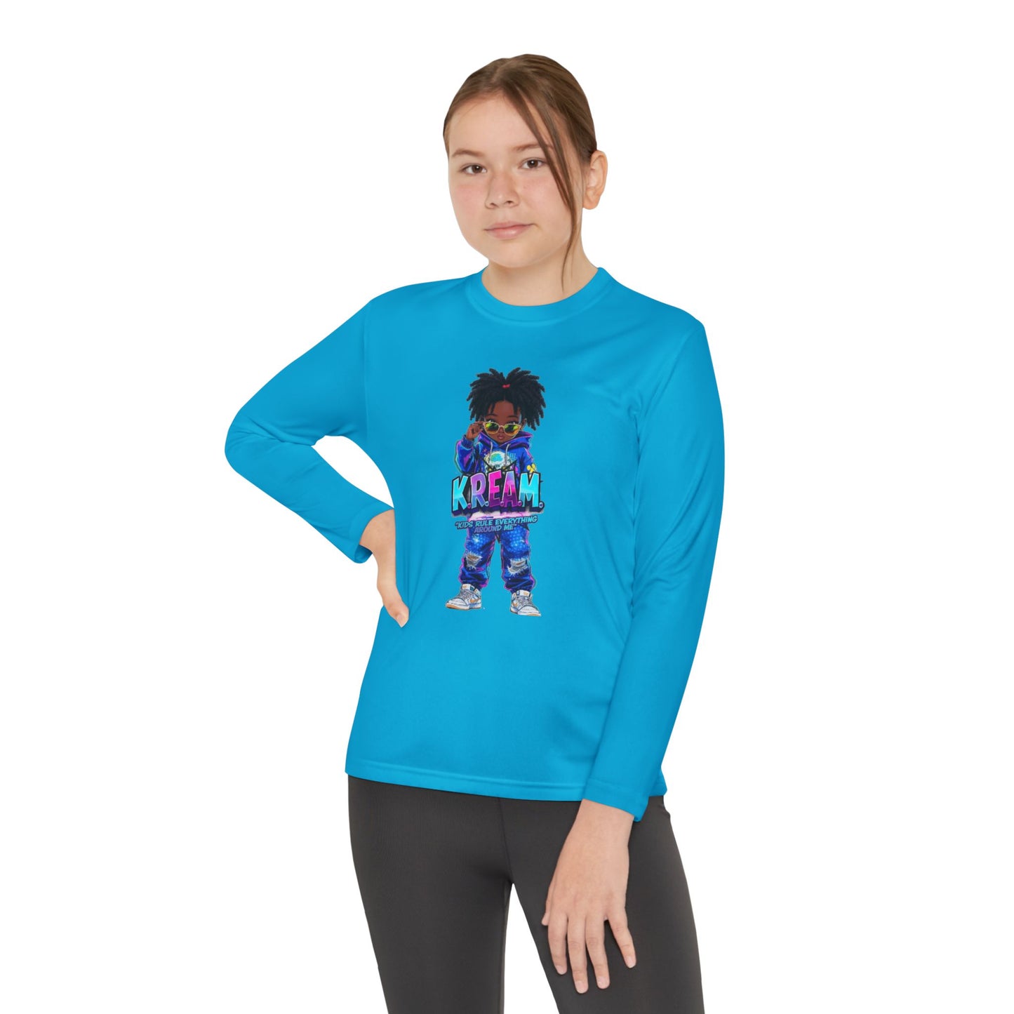 Youth Long Sleeve Tee for Trendy Kids, Cool Graphic Tee, Perfect for Birthdays, Playdates, School Events, Unique Gift Idea