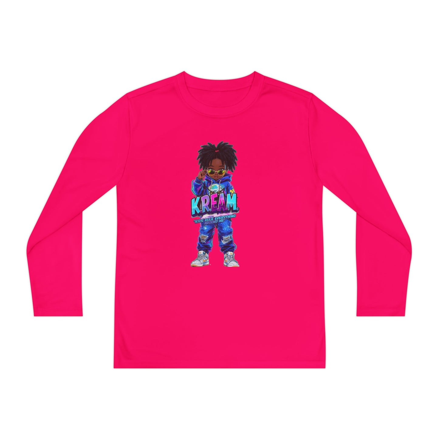 Youth Long Sleeve Tee for Trendy Kids, Cool Graphic Tee, Perfect for Birthdays, Playdates, School Events, Unique Gift Idea