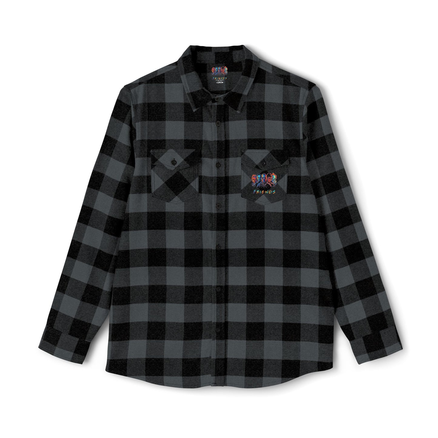 Chic Unisex Flannel Shirt with Graphic Design, Casual Wear, Perfect for Fall, Streetwear Fashion, Halloween & Everyday Style