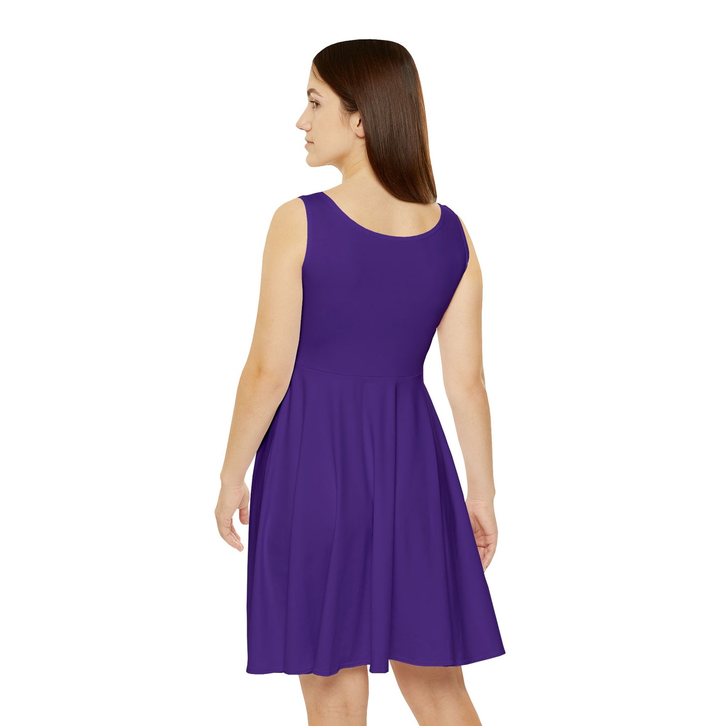 Empowerment Purple Skater Dress - Perfect for Boss Ladies, Casual Outings, Spring Events, Birthday Gifts, or Celebrations