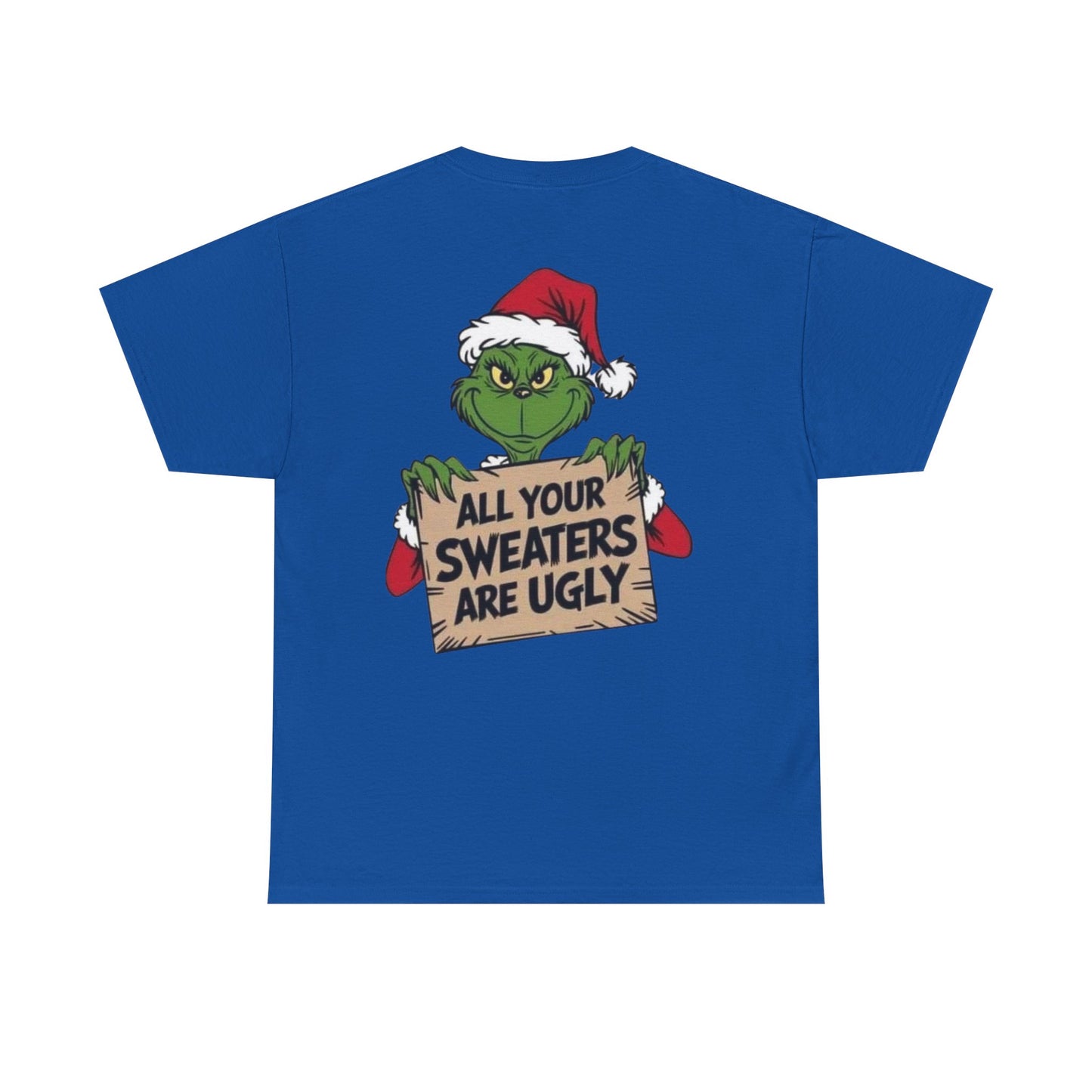Grinchmas Ugly Sweater Tee, Christmas T-Shirt, Holiday Gift, Funny Tee, Unisex Cotton Shirt, Christmas Party, Grinch Lovers