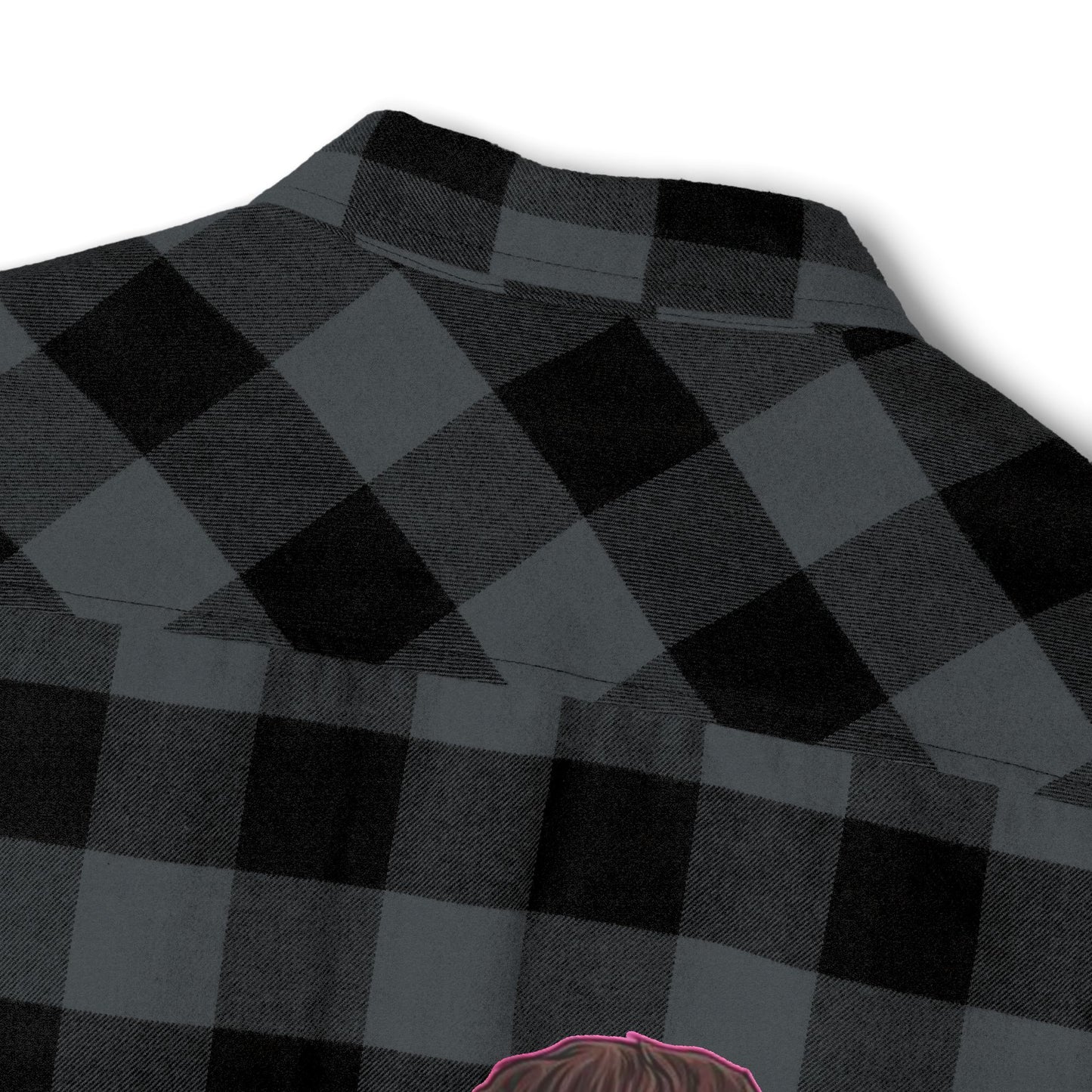 Cool Horror Graphic Unisex Flannel Shirt, Fall Style Shirt, Casual Layering Top, Halloween Gift, Grunge Aesthetic