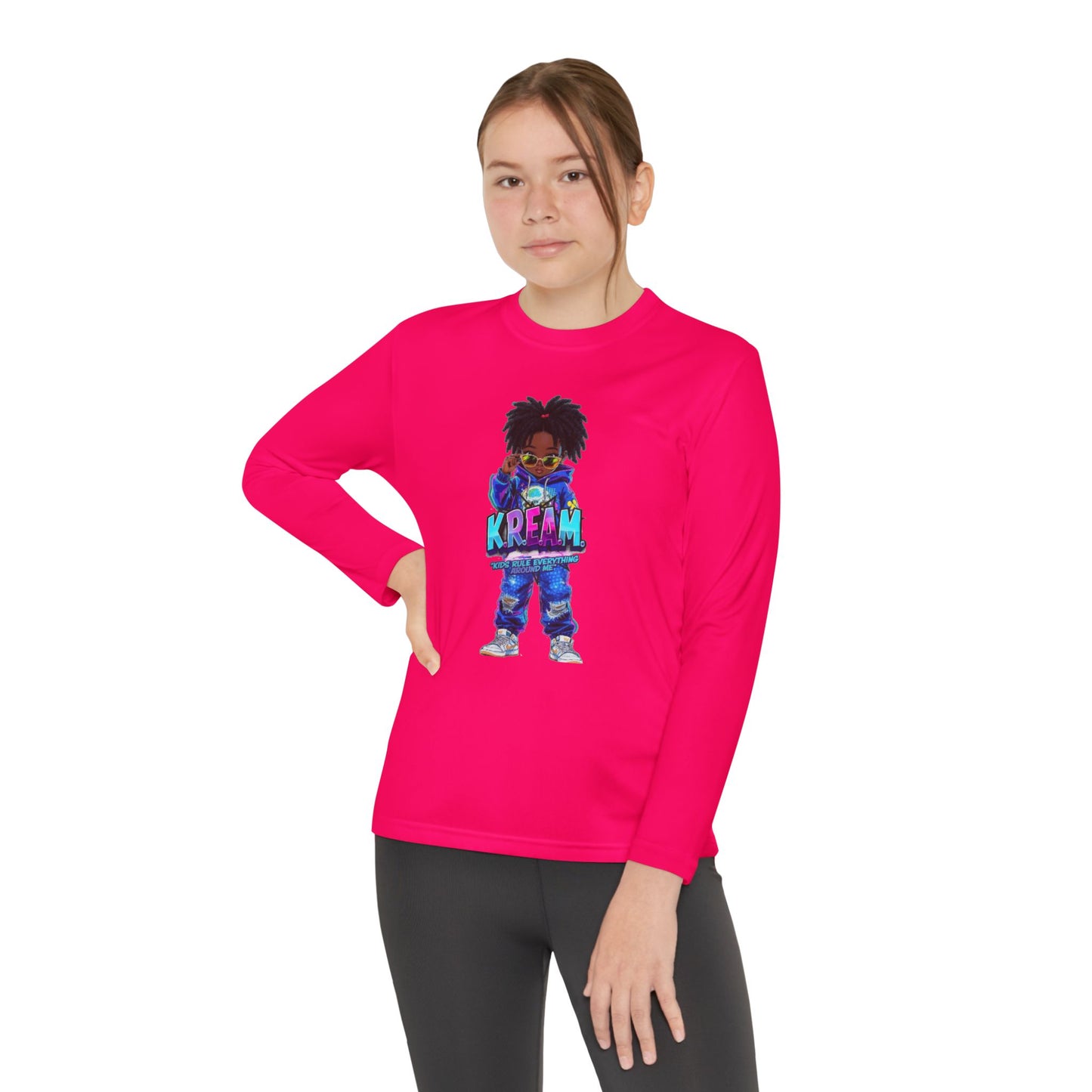 Youth Long Sleeve Tee for Trendy Kids, Cool Graphic Tee, Perfect for Birthdays, Playdates, School Events, Unique Gift Idea