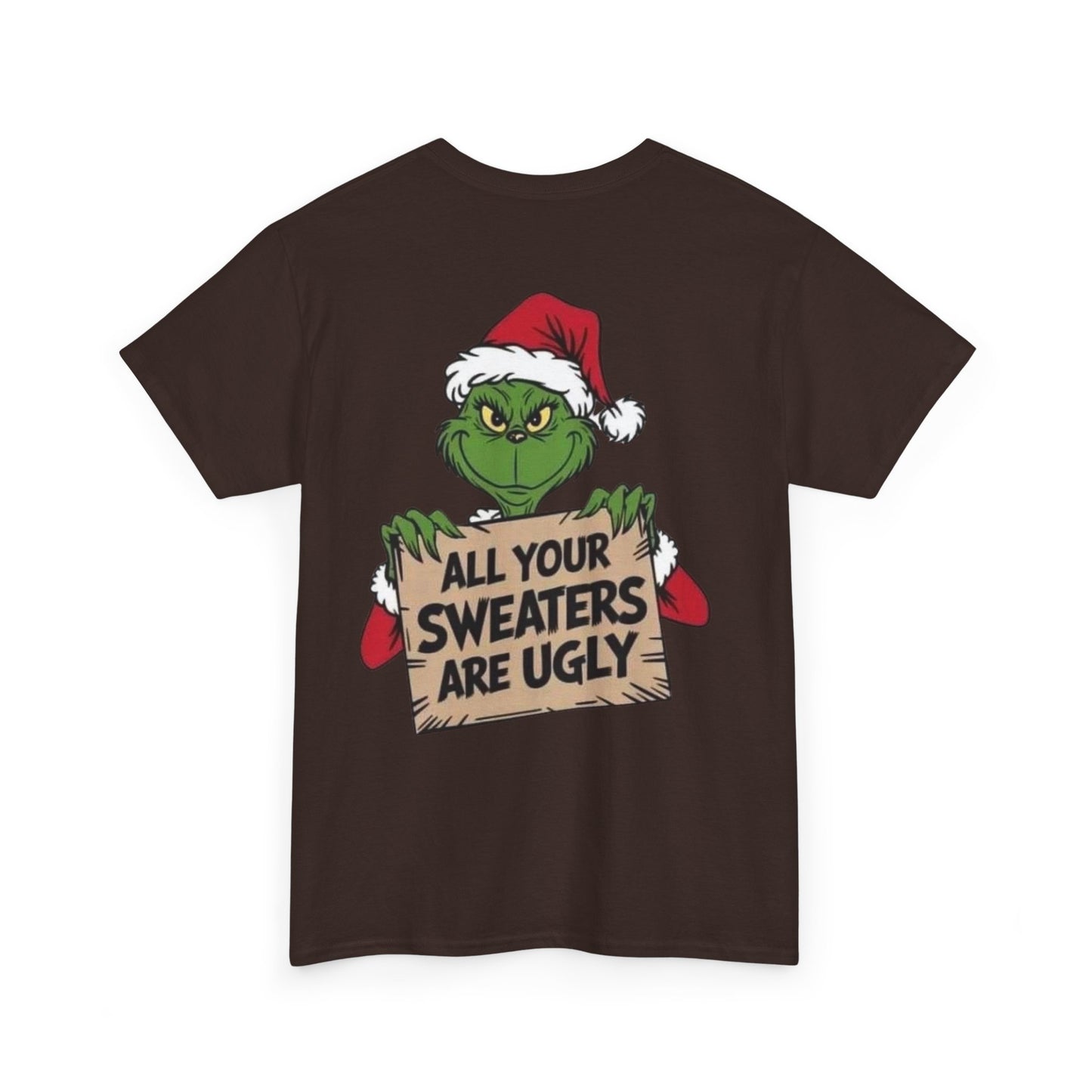Grinchmas Ugly Sweater Tee, Christmas T-Shirt, Holiday Gift, Funny Tee, Unisex Cotton Shirt, Christmas Party, Grinch Lovers