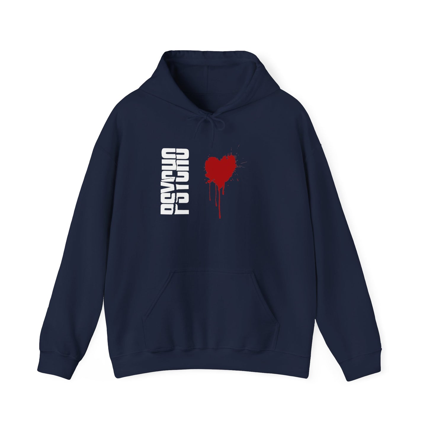 Heartfelt Drip Hoodie | Unisex Heavy Blend Sweatshirt, Cozy Gift, Black Hoodie, Casual Attire, Streetwear Style, Valentine's Day