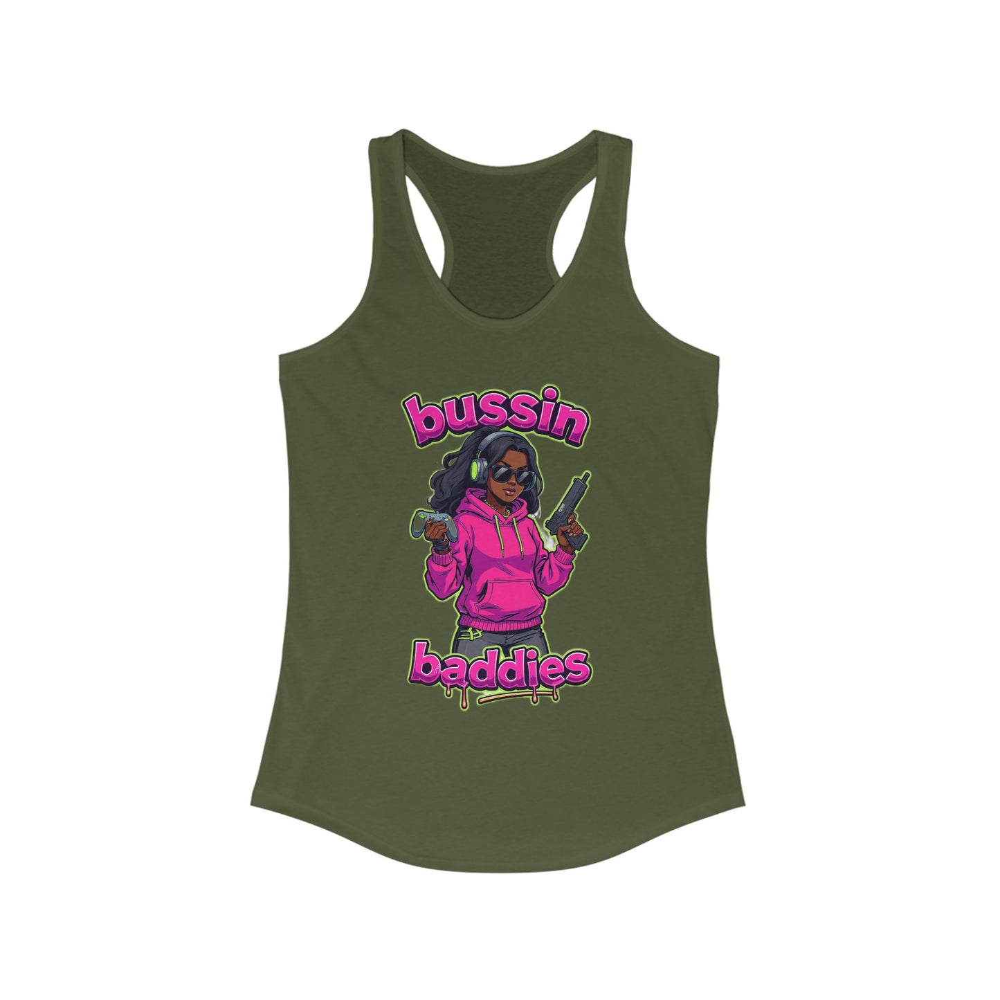 Bussin baddies Women's Ideal Racerback Tank