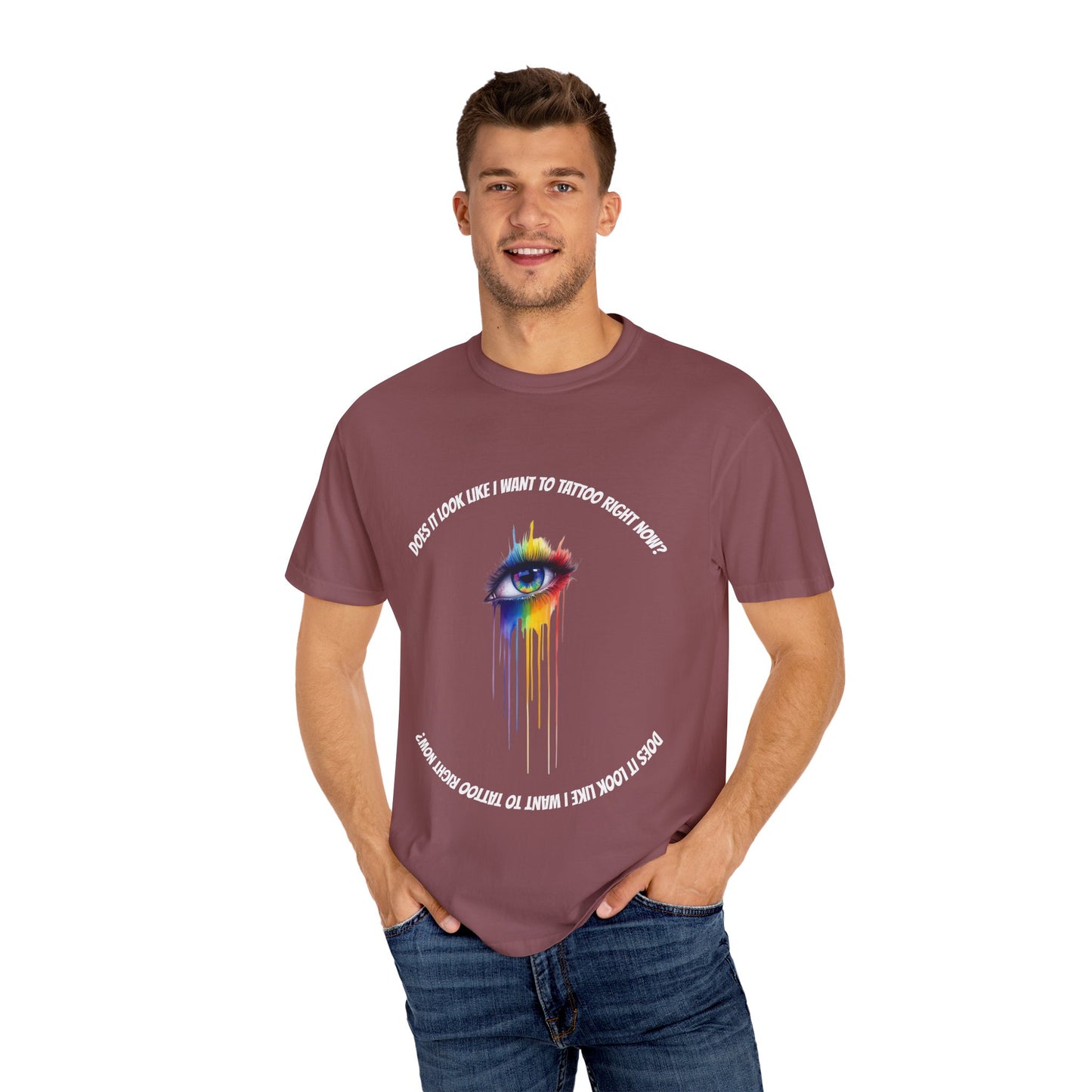 Vibrant Eye Art T-Shirt | Unisex Garment-Dyed Tee, Artistic Apparel, Colorful Fashion, Unique Gift, Everyday Wear