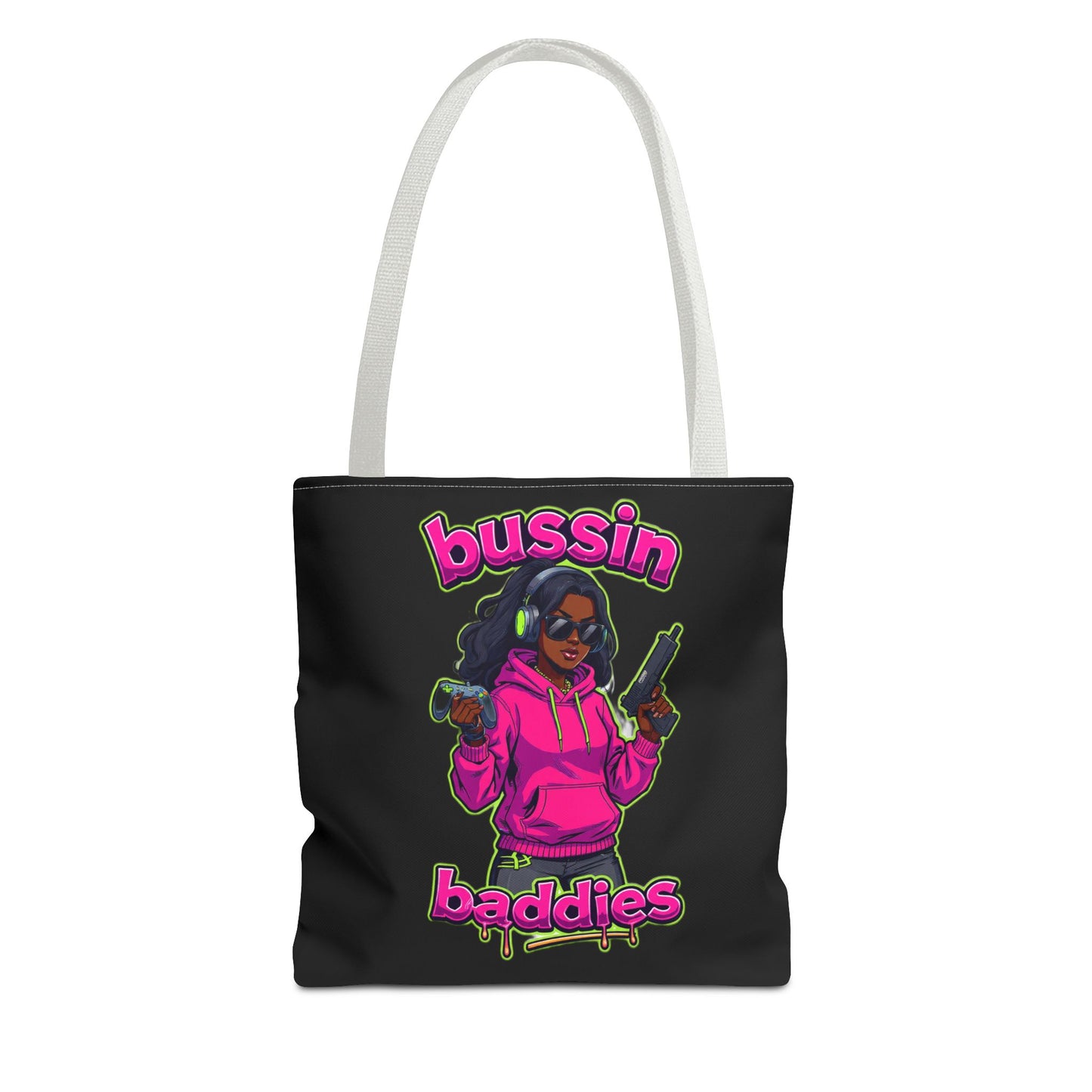 Bussin Baddies Tote Bag, Trendy Carryall, Women's Fashion Accessory, Streetwear Shopping Bag, Gift for Her