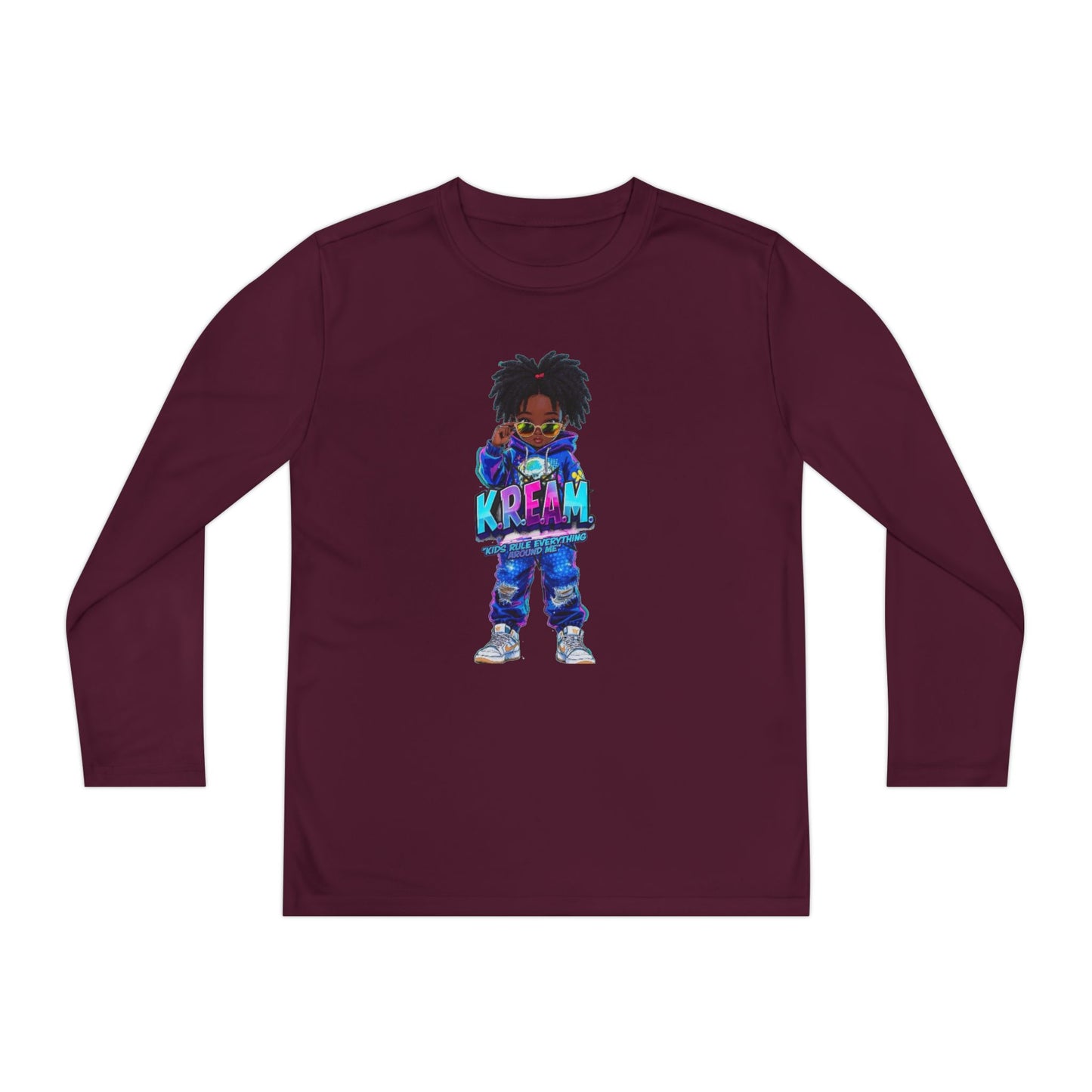 Youth Long Sleeve Tee for Trendy Kids, Cool Graphic Tee, Perfect for Birthdays, Playdates, School Events, Unique Gift Idea