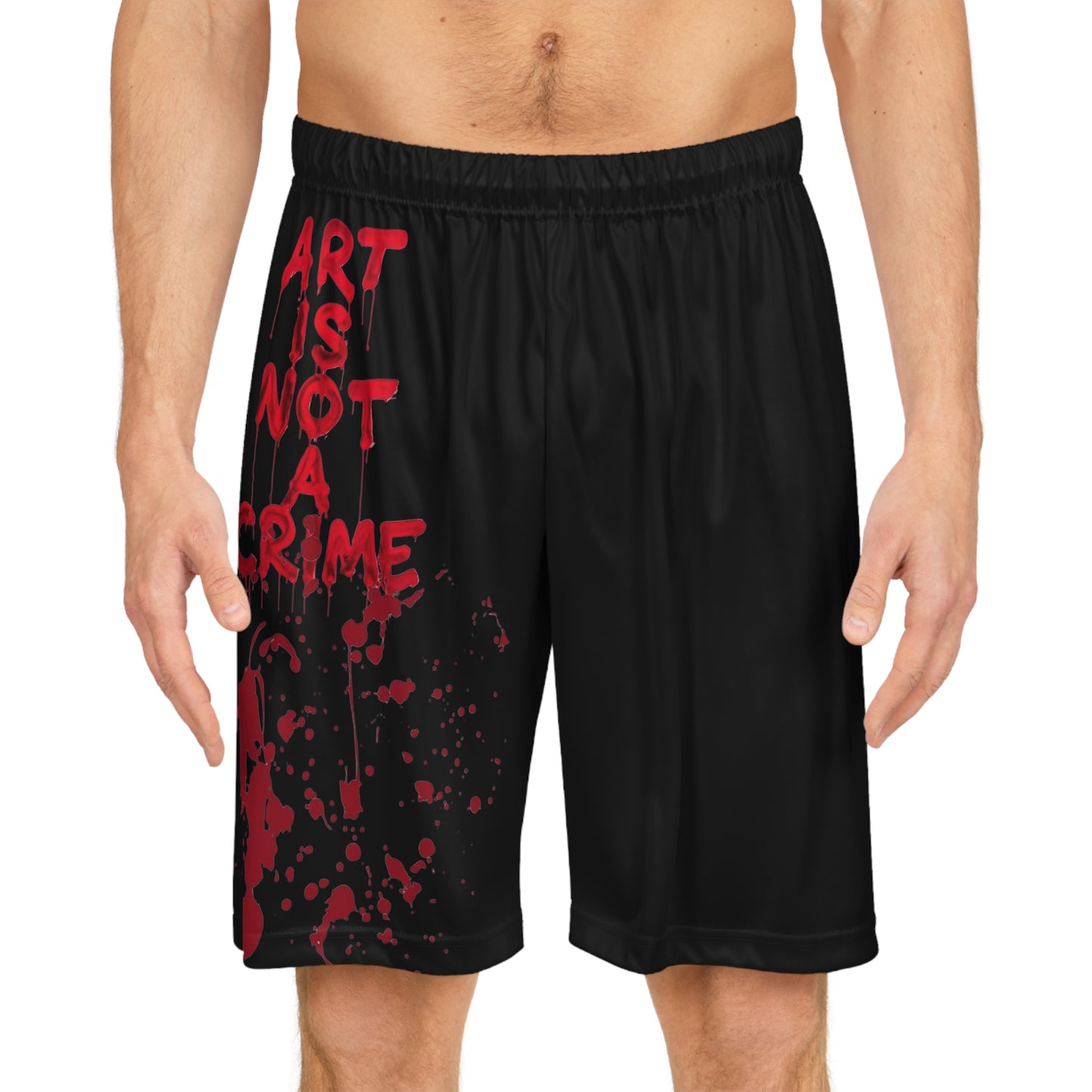 Artistic Basketball Shorts, Sporty Style, Casual Wear, Athletic Gear, Streetwear, Creative Expression