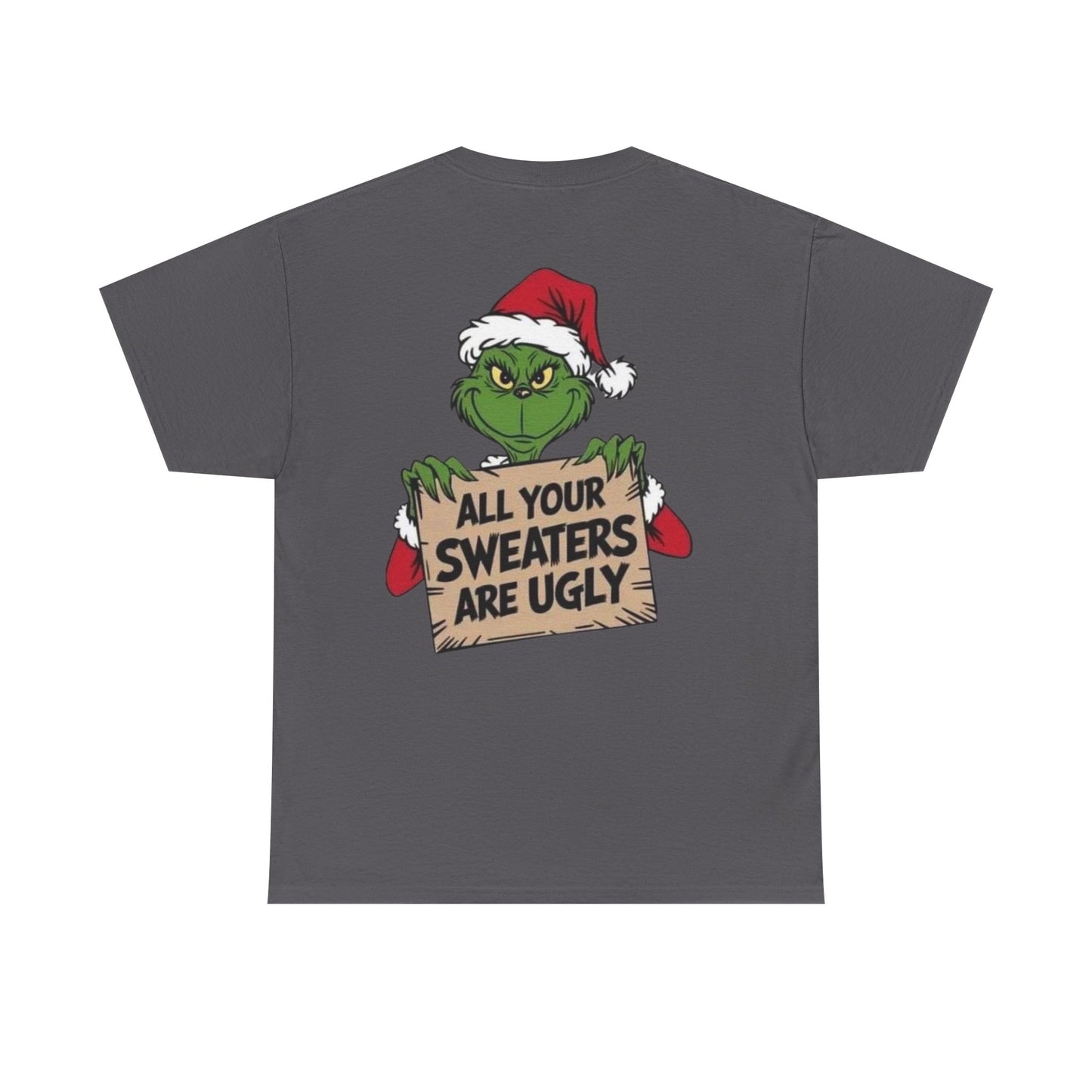 Grinchmas Ugly Sweater Tee, Christmas T-Shirt, Holiday Gift, Funny Tee, Unisex Cotton Shirt, Christmas Party, Grinch Lovers