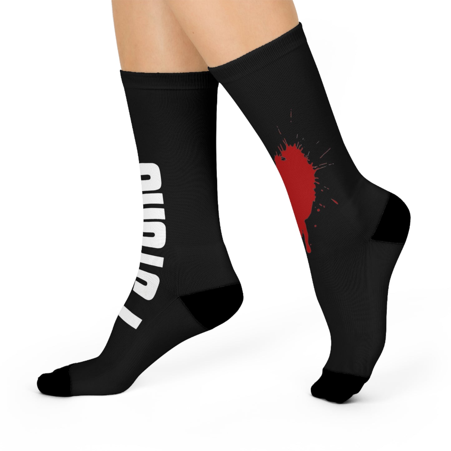 Stylish Cushioned Crew Socks – Perfect Gift for Artists, Unique Streetwear, Trendy Fashion Accessories, Everyday Comfort, Holiday Gifts