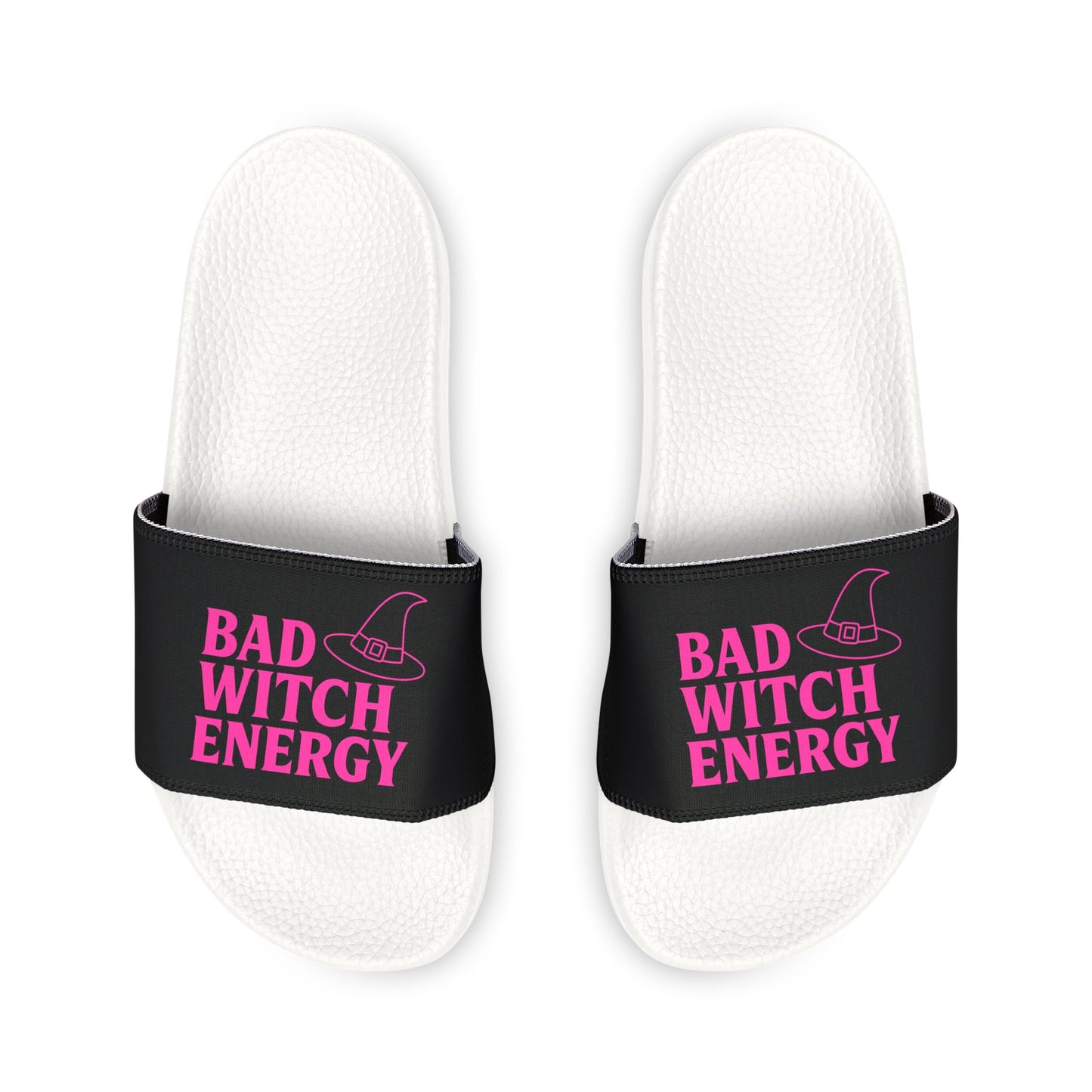 Bad Witch Energy Men's Sandals, Casual Summer Footwear, Stylish Outdoor Slide Sandals, Trendy Beach Shoes, Gift for Witch Lovers