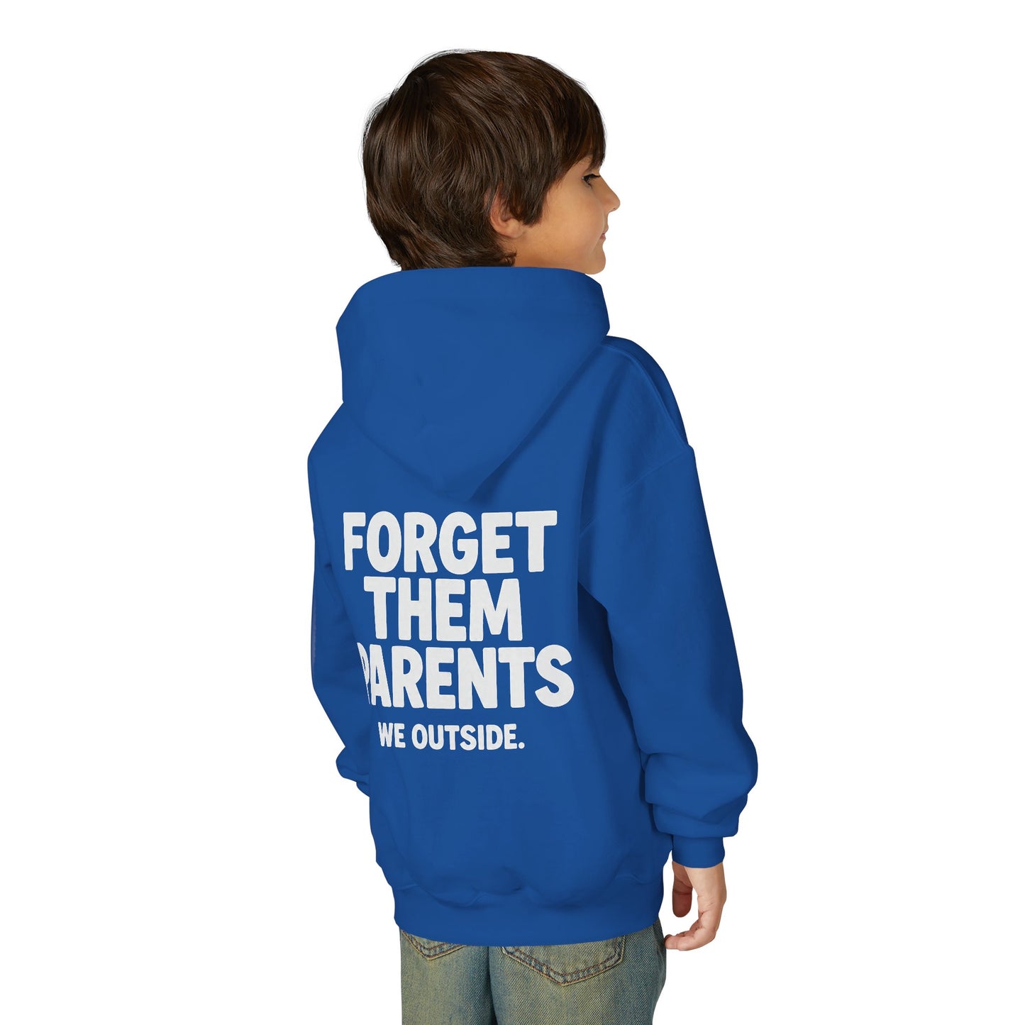 Youth Hoodie - Forget Them Parents, Funny Sweatshirt, Kids Hoodie, Outdoor Adventure, Gift for Teens, Casual Wear
