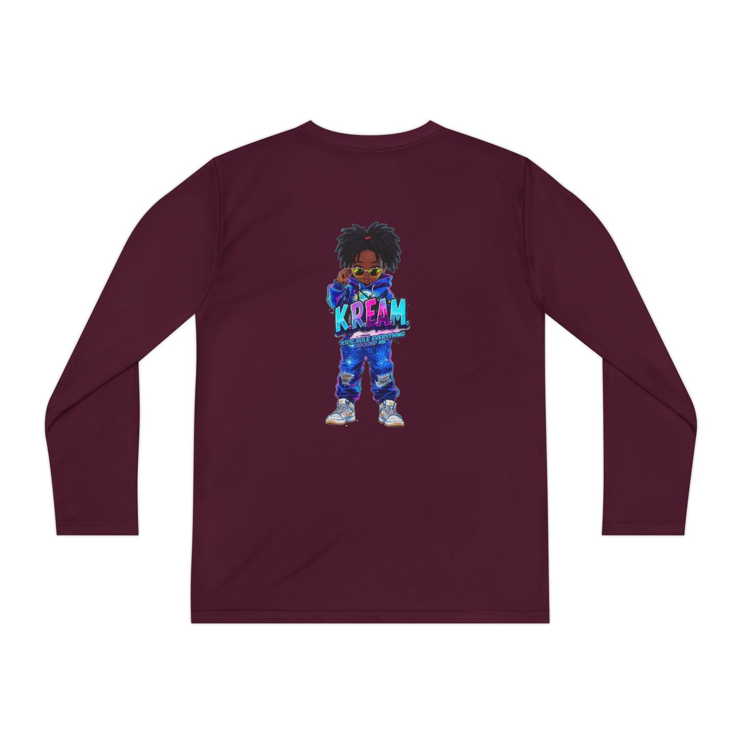 Youth Long Sleeve Tee for Trendy Kids, Cool Graphic Tee, Perfect for Birthdays, Playdates, School Events, Unique Gift Idea