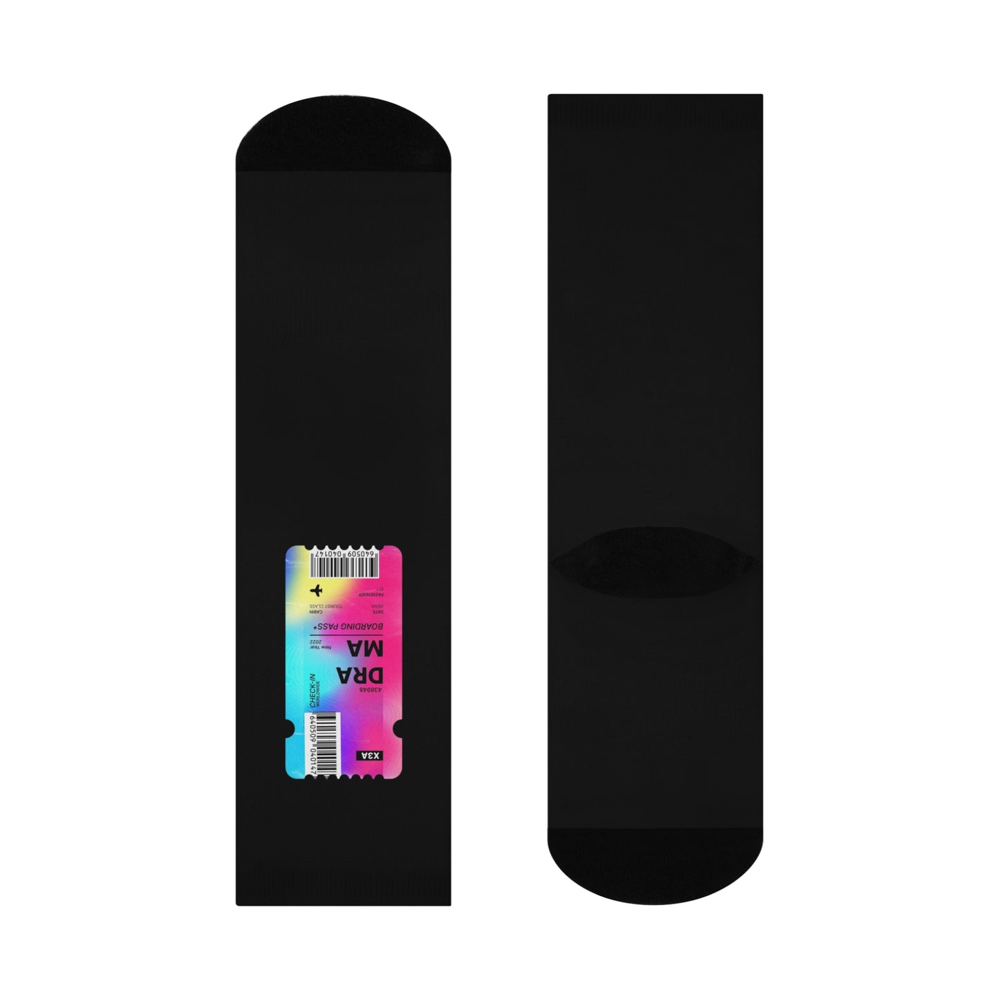 Vibrant Crew Socks with Colorful Design, Fun Gift for Friends, Cozy Lounge Sock, Holiday Footwear, Ideal for Everyday Wear