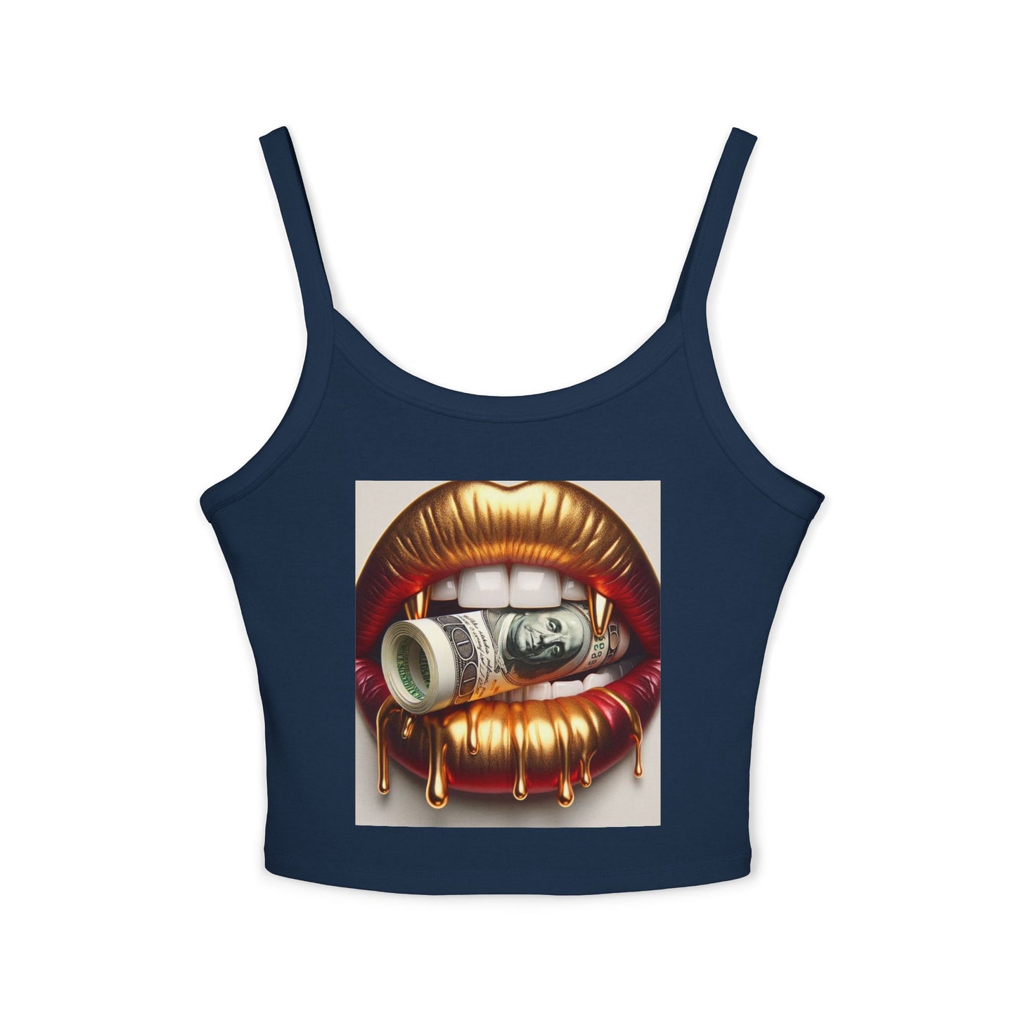 Bold Statement Women's Spaghetti Strap Tank Top, Graphic Tank, Summer Outfit, Party Wear, Streetwear Essential