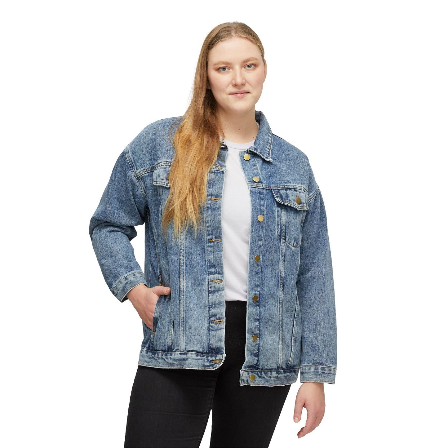 Stylish Women's Denim Jacket with 'C.E.O. Boss' Design | Trendy Casual Outerwear, Gift for Her, Fashionable Layering, Summer & Fall Style
