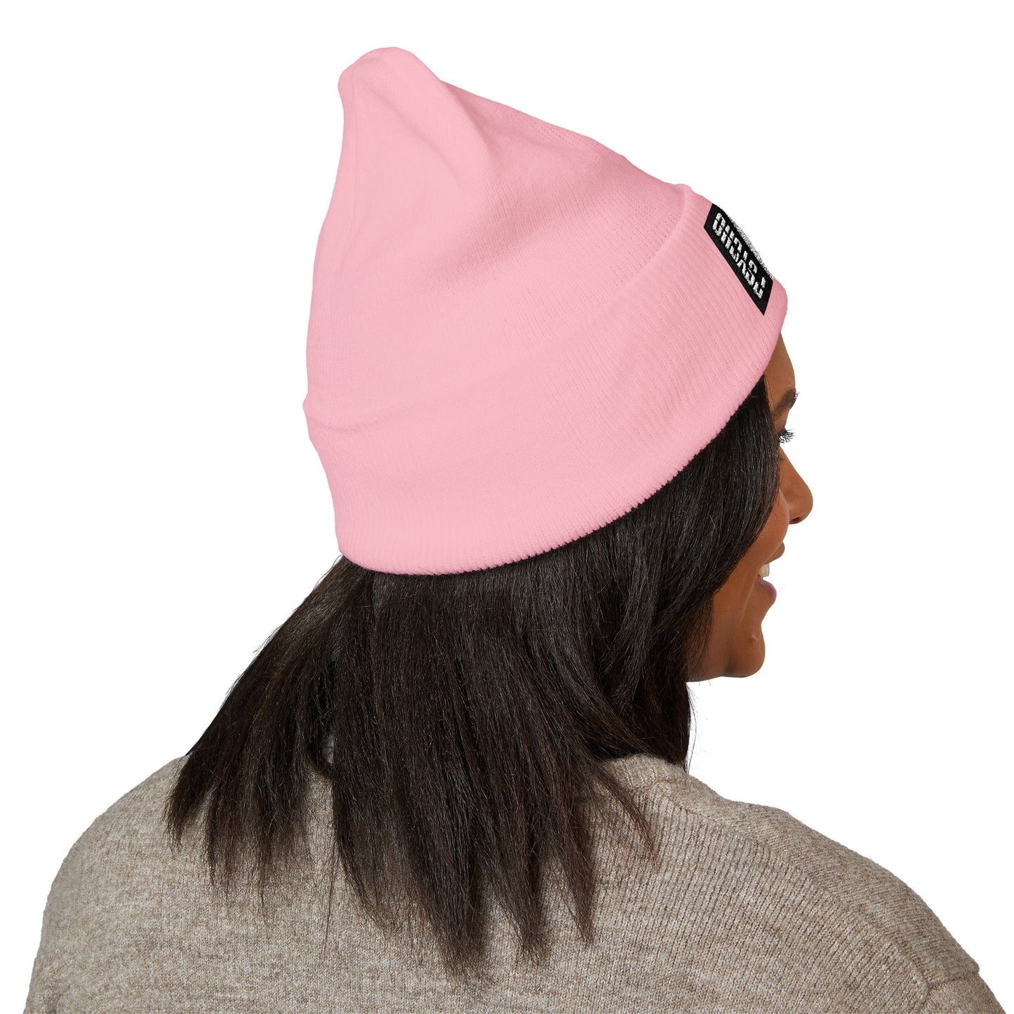 Embroidered Cuffed Beanie with Heart Design - Cozy Winter Accessory, Perfect Gift for Friends, Unisex Hat, Streetwear Fashion