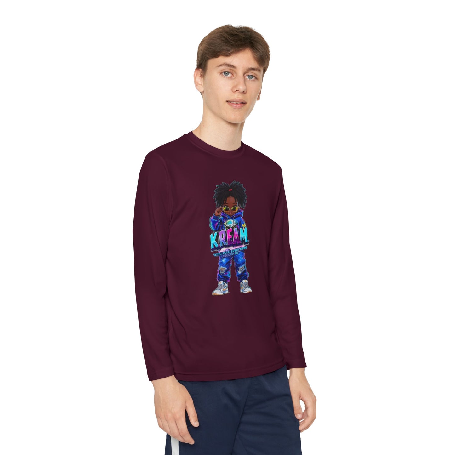 Youth Long Sleeve Tee for Trendy Kids, Cool Graphic Tee, Perfect for Birthdays, Playdates, School Events, Unique Gift Idea