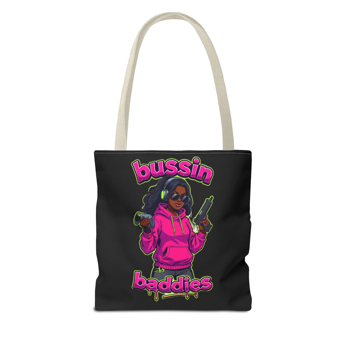 Bussin Baddies Tote Bag, Trendy Carryall, Women's Fashion Accessory, Streetwear Shopping Bag, Gift for Her