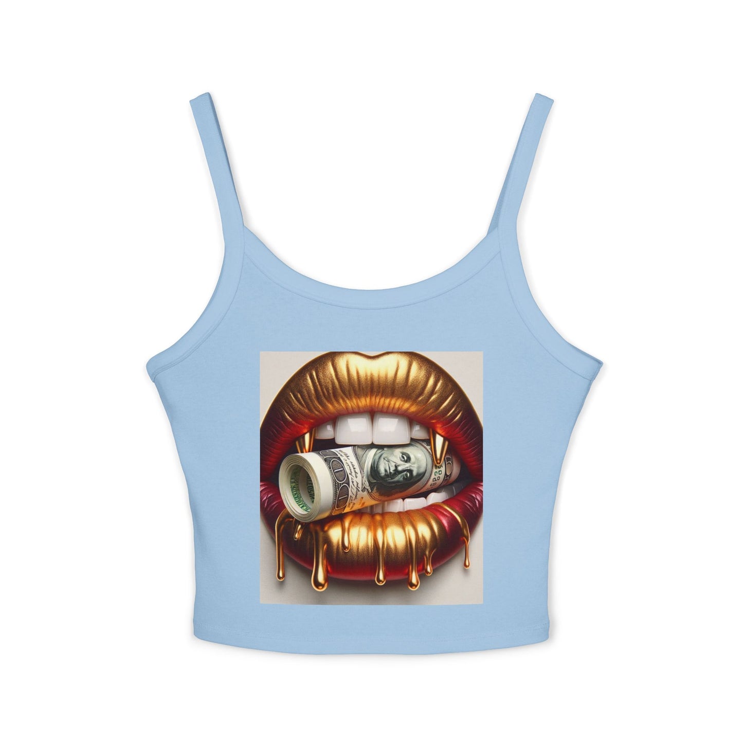 Bold Statement Women's Spaghetti Strap Tank Top, Graphic Tank, Summer Outfit, Party Wear, Streetwear Essential
