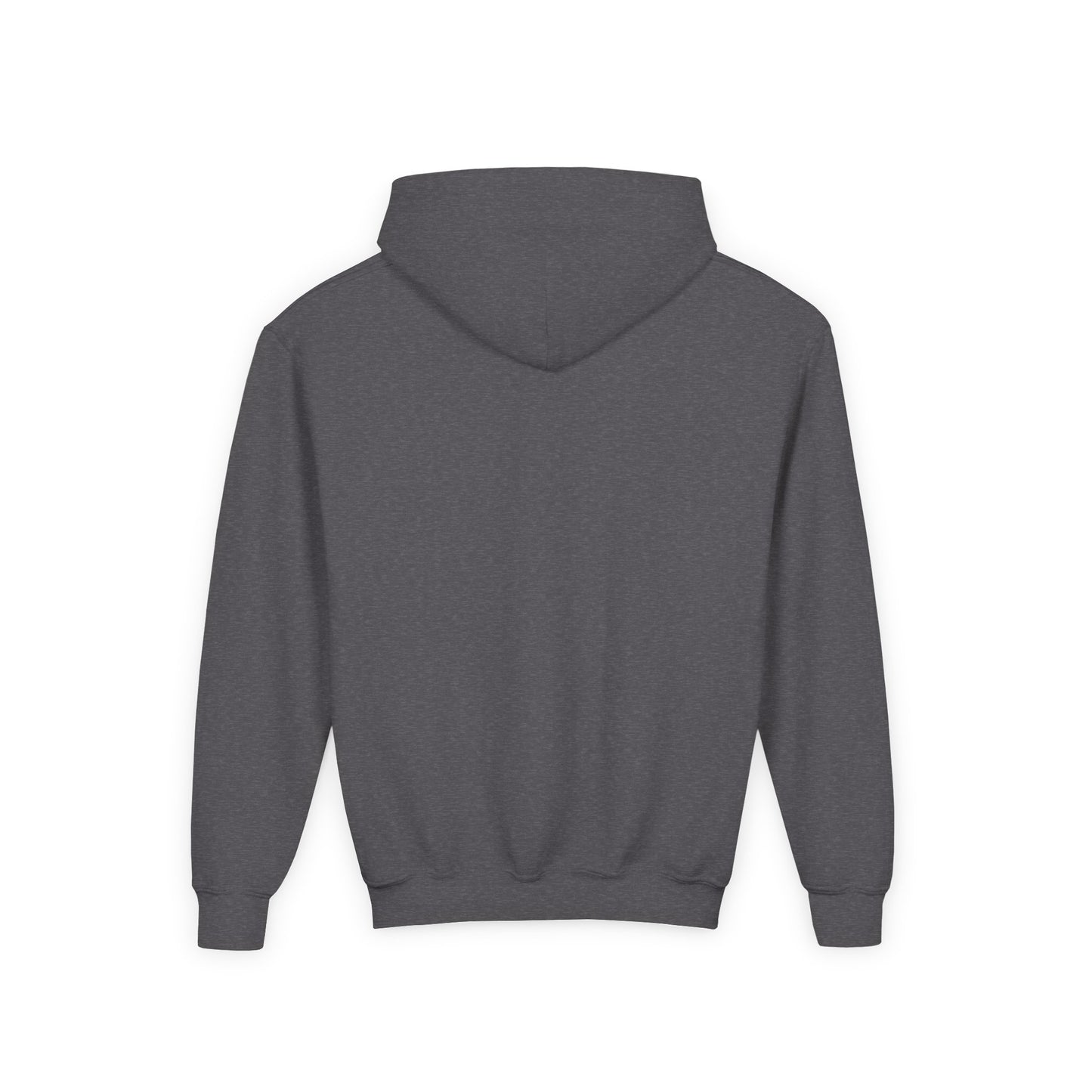 Youth Hooded Sweatshirt with Heart Design, Cozy Pullover, Trendy Sweatshirt, Gift for Teens, Casual Wear, Fashion Hoodie